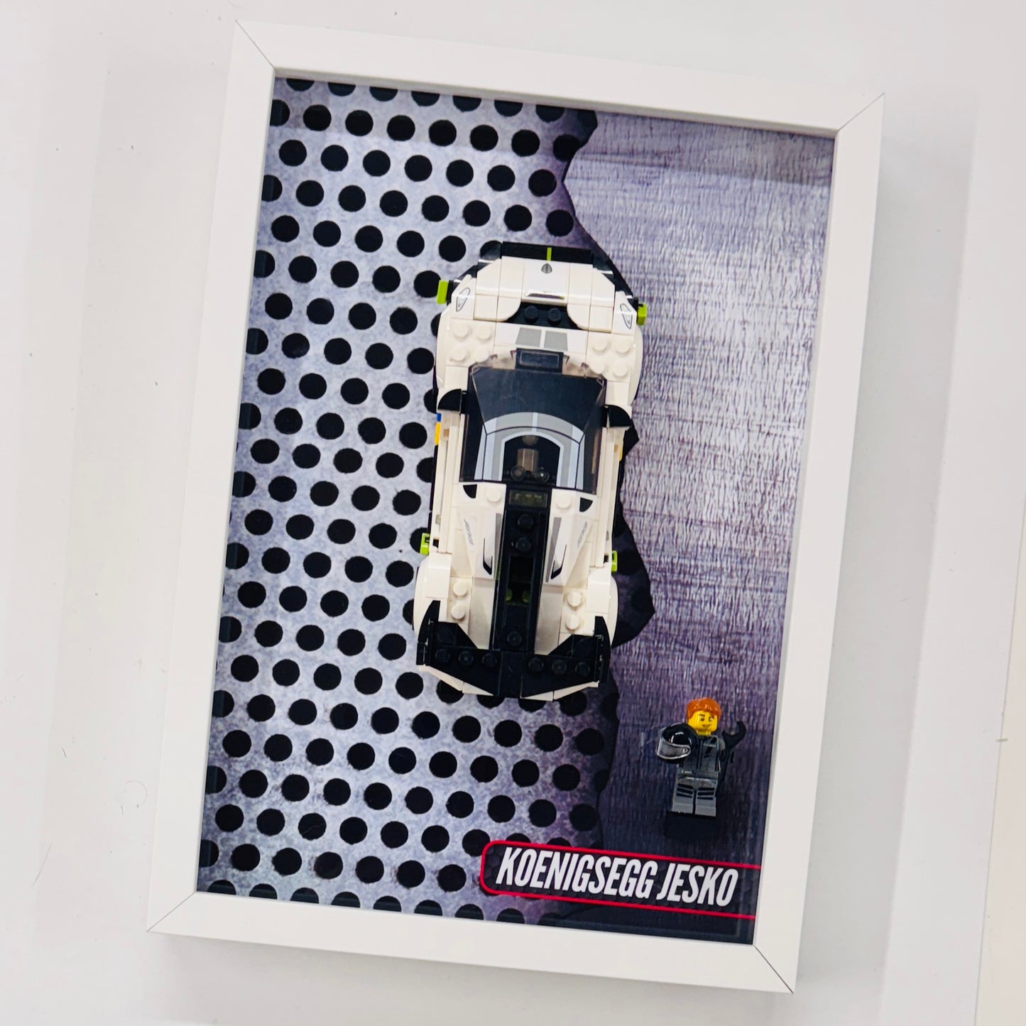 Display Wall Mount Frame for Lego ® Speed Champions Koenigsegg Jesko
