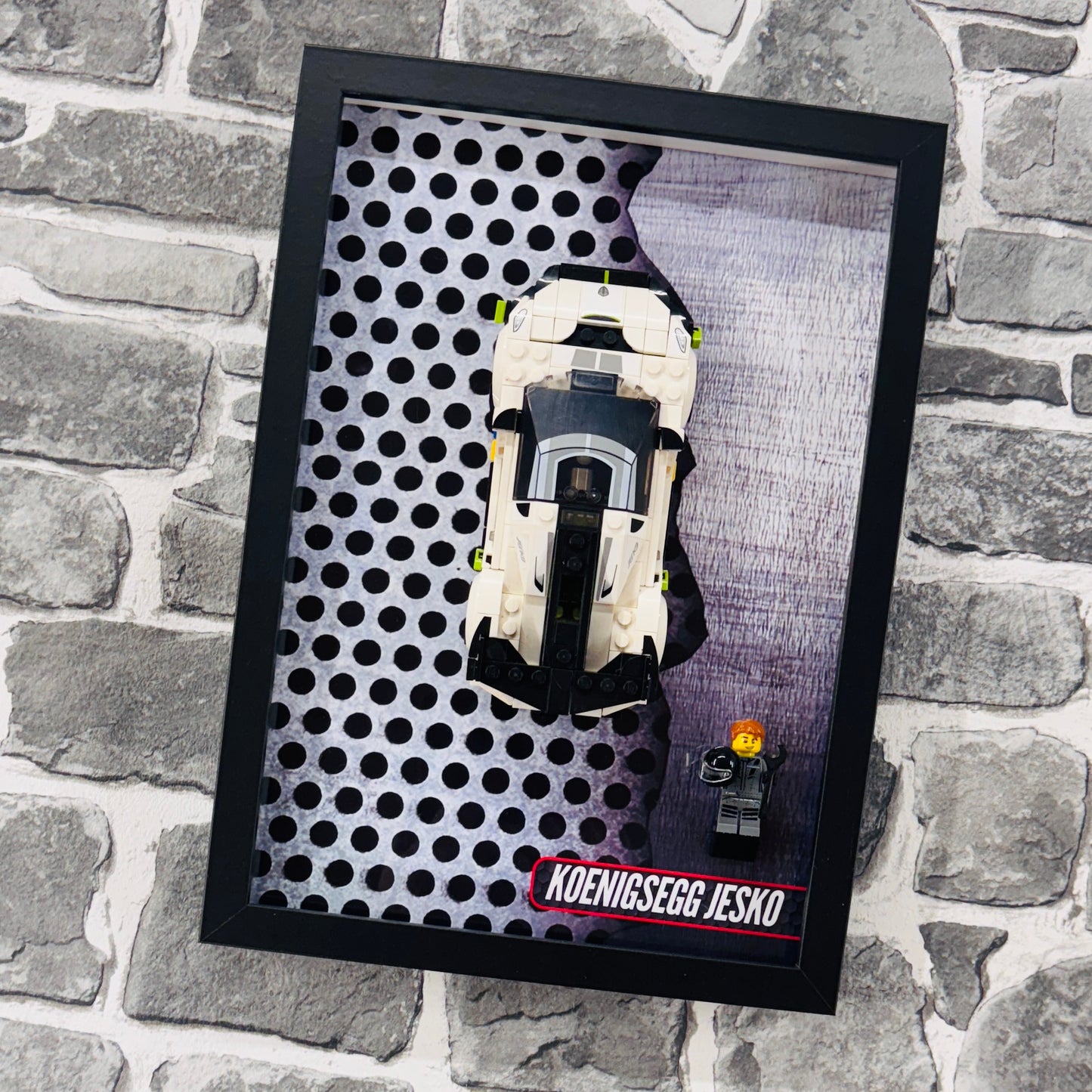 Display Wall Mount Frame for Lego ® Speed Champions Koenigsegg Jesko
