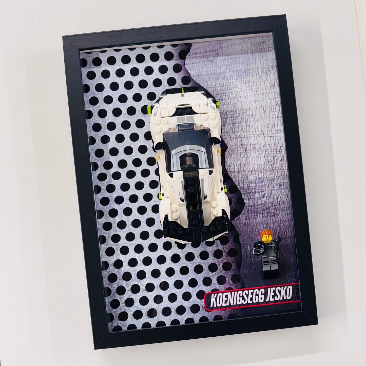 Display Wall Mount Frame for Lego ® Speed Champions Koenigsegg Jesko