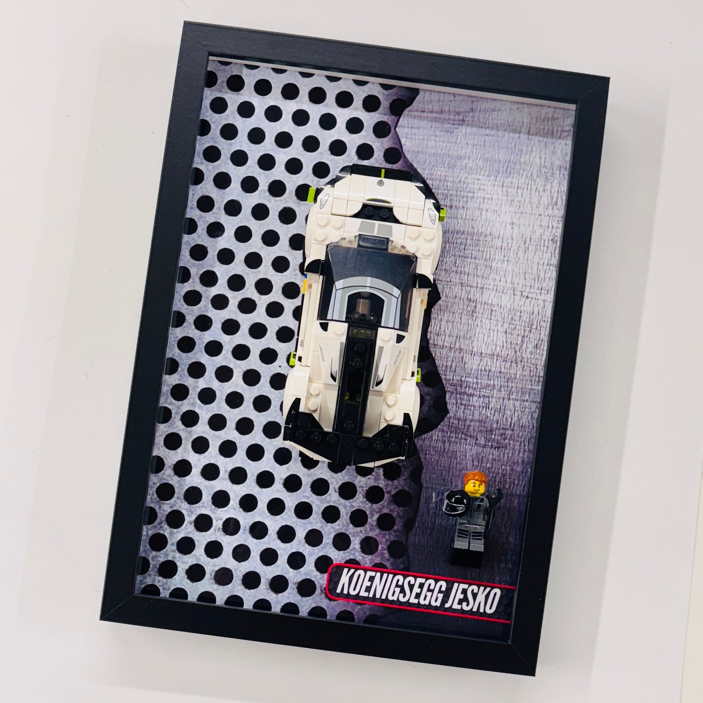 Display Wall Mount Frame for Lego ® Speed Champions Koenigsegg Jesko