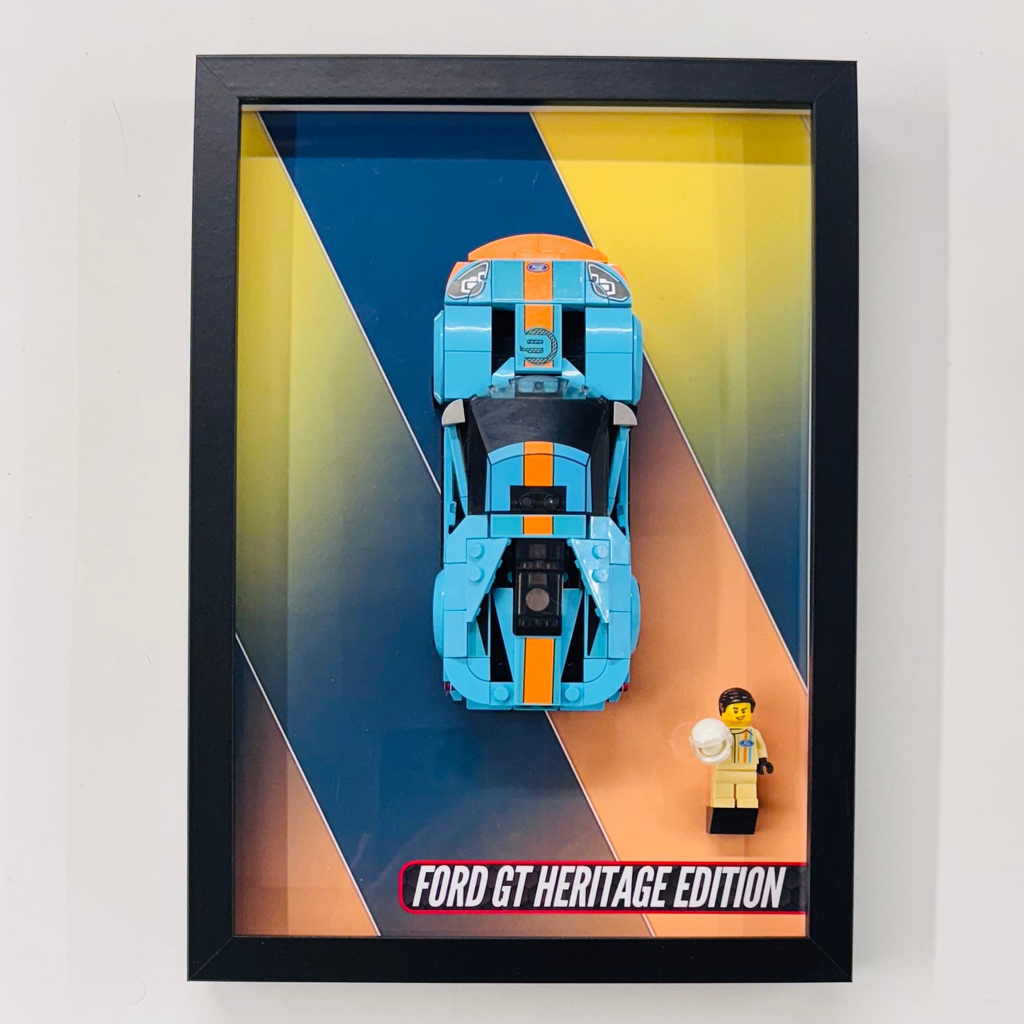 Display Wall Mount Frame for Lego ® Speed Champions Ford GT Heritage Edition