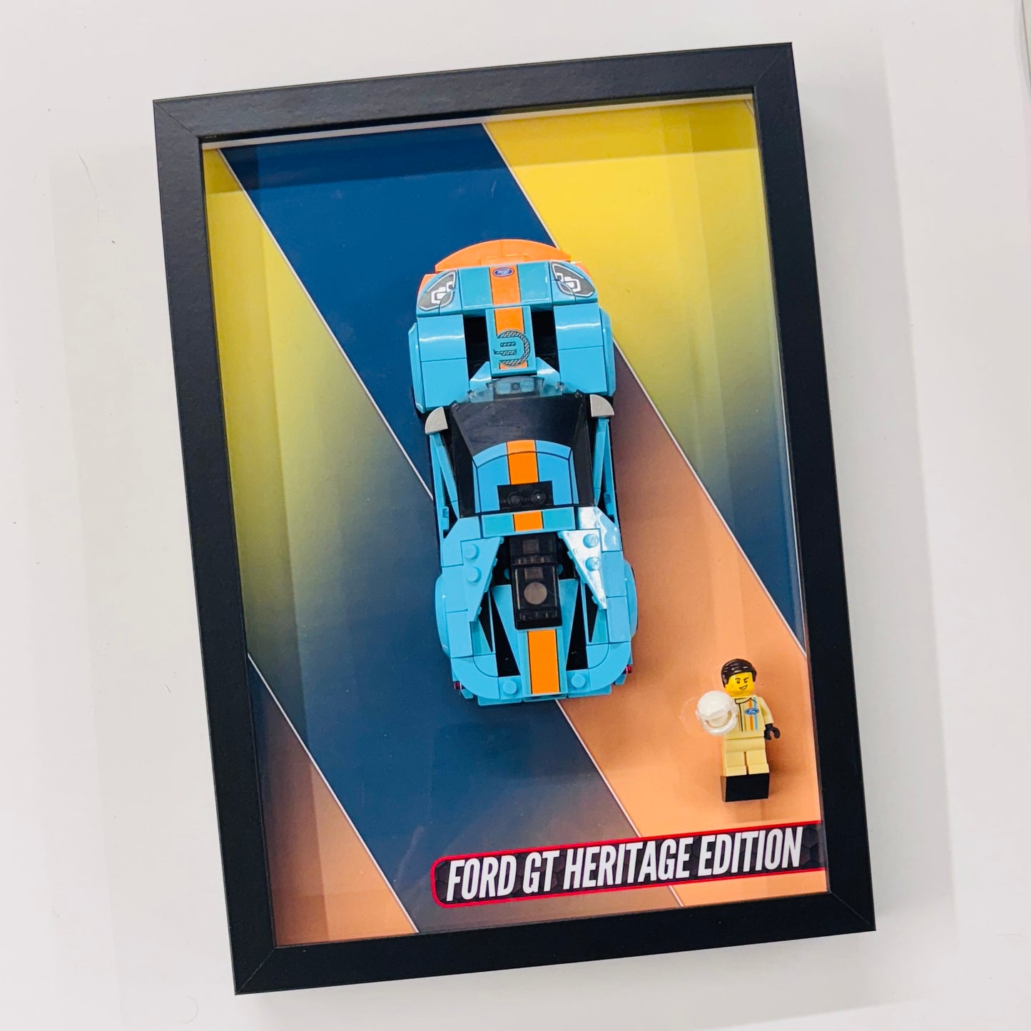 Display Wall Mount Frame for Lego ® Speed Champions Ford GT Heritage Edition