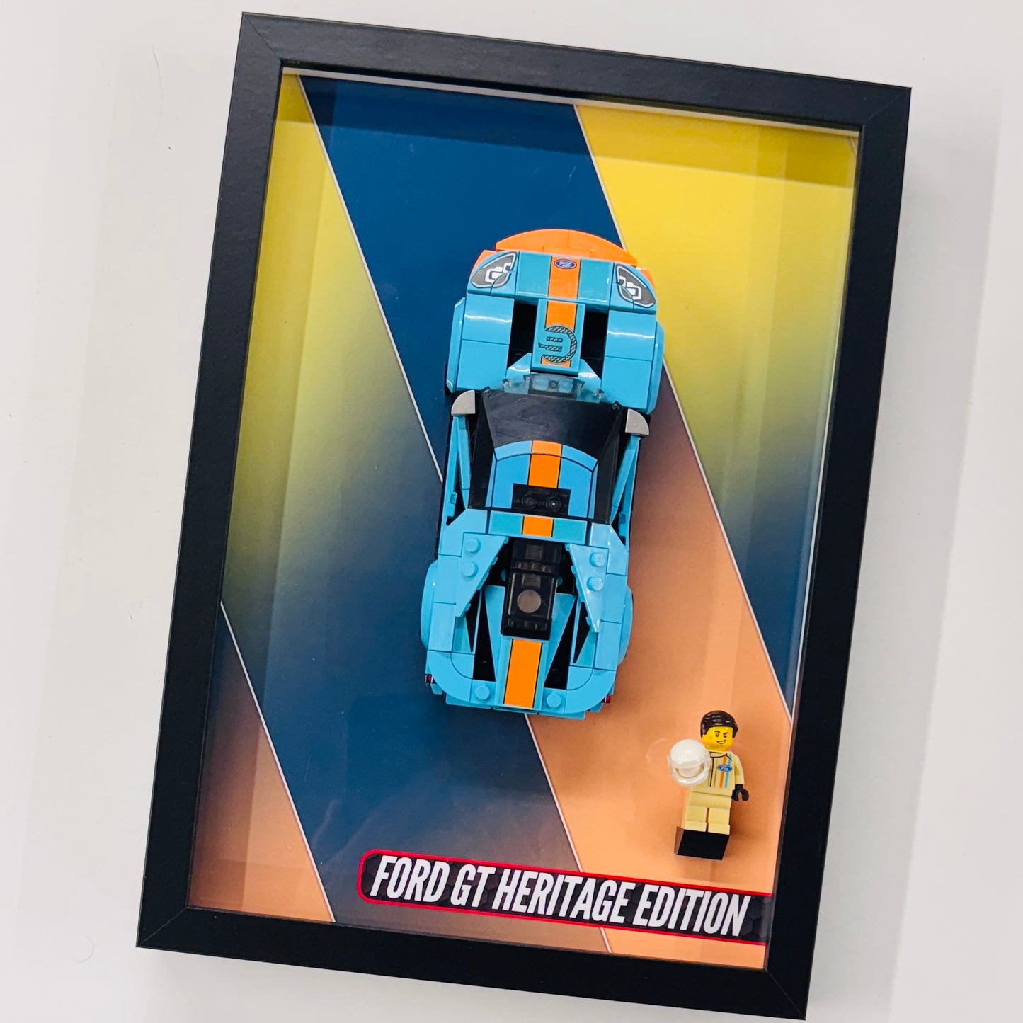 Display Wall Mount Frame for Lego ® Speed Champions Ford GT Heritage Edition
