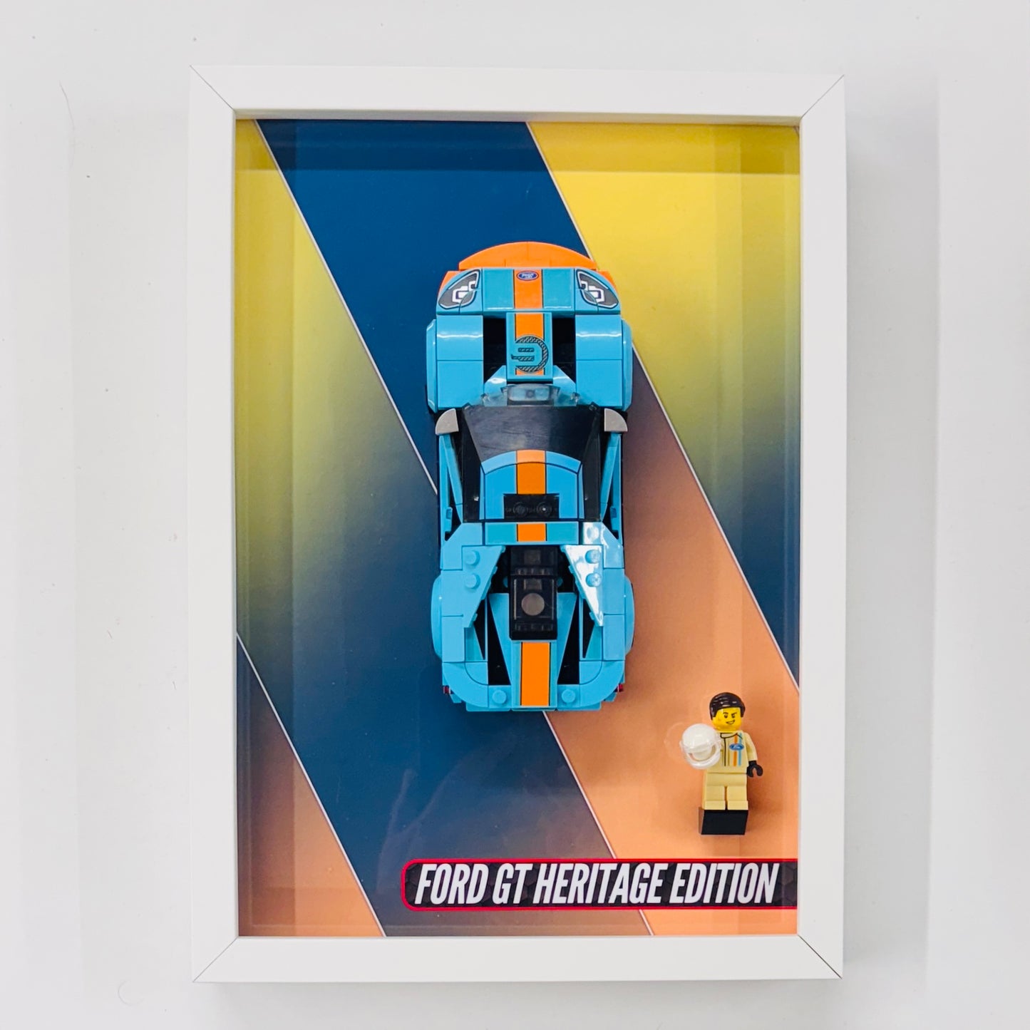 Display Wall Mount Frame for Lego ® Speed Champions Ford GT Heritage Edition