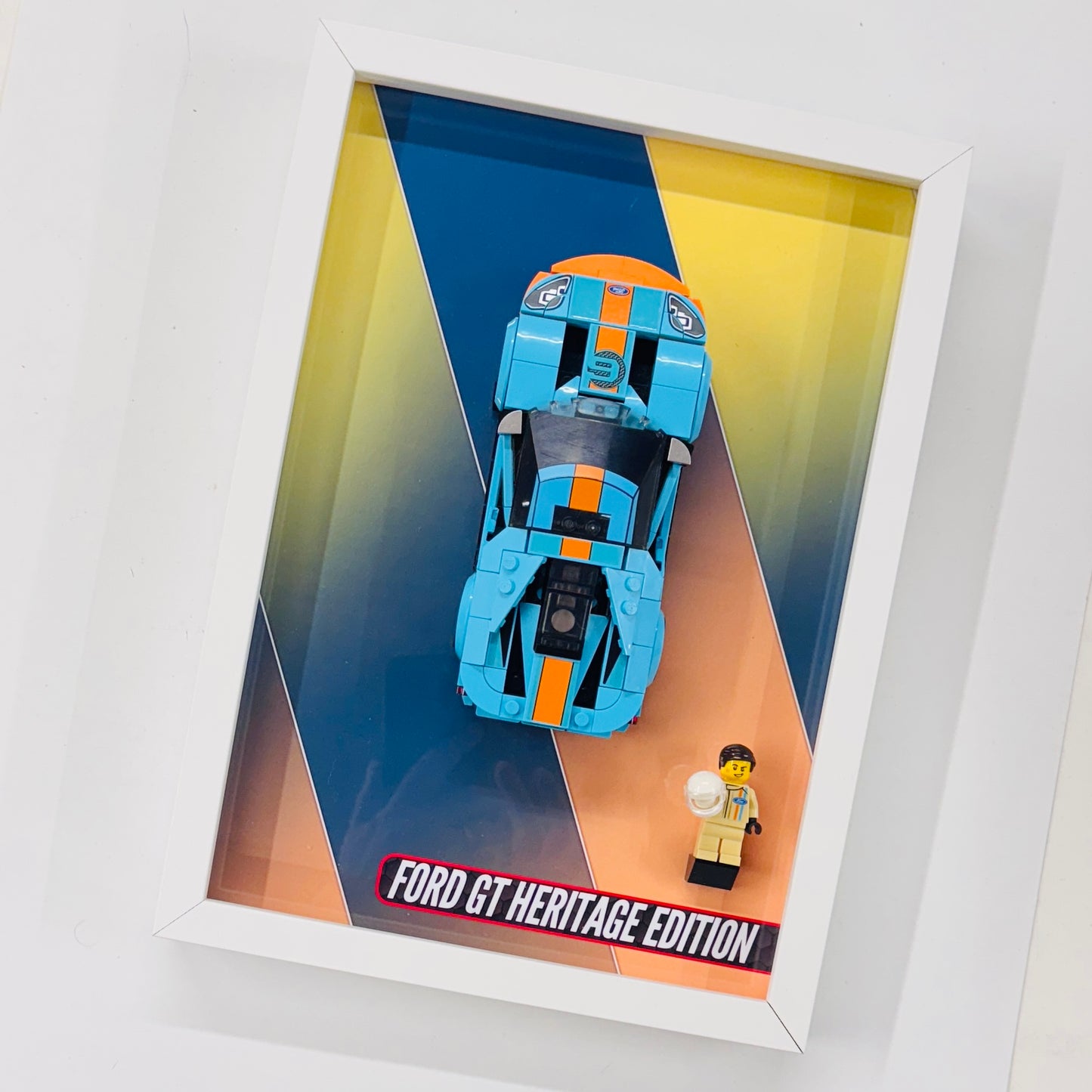 Display Wall Mount Frame for Lego ® Speed Champions Ford GT Heritage Edition