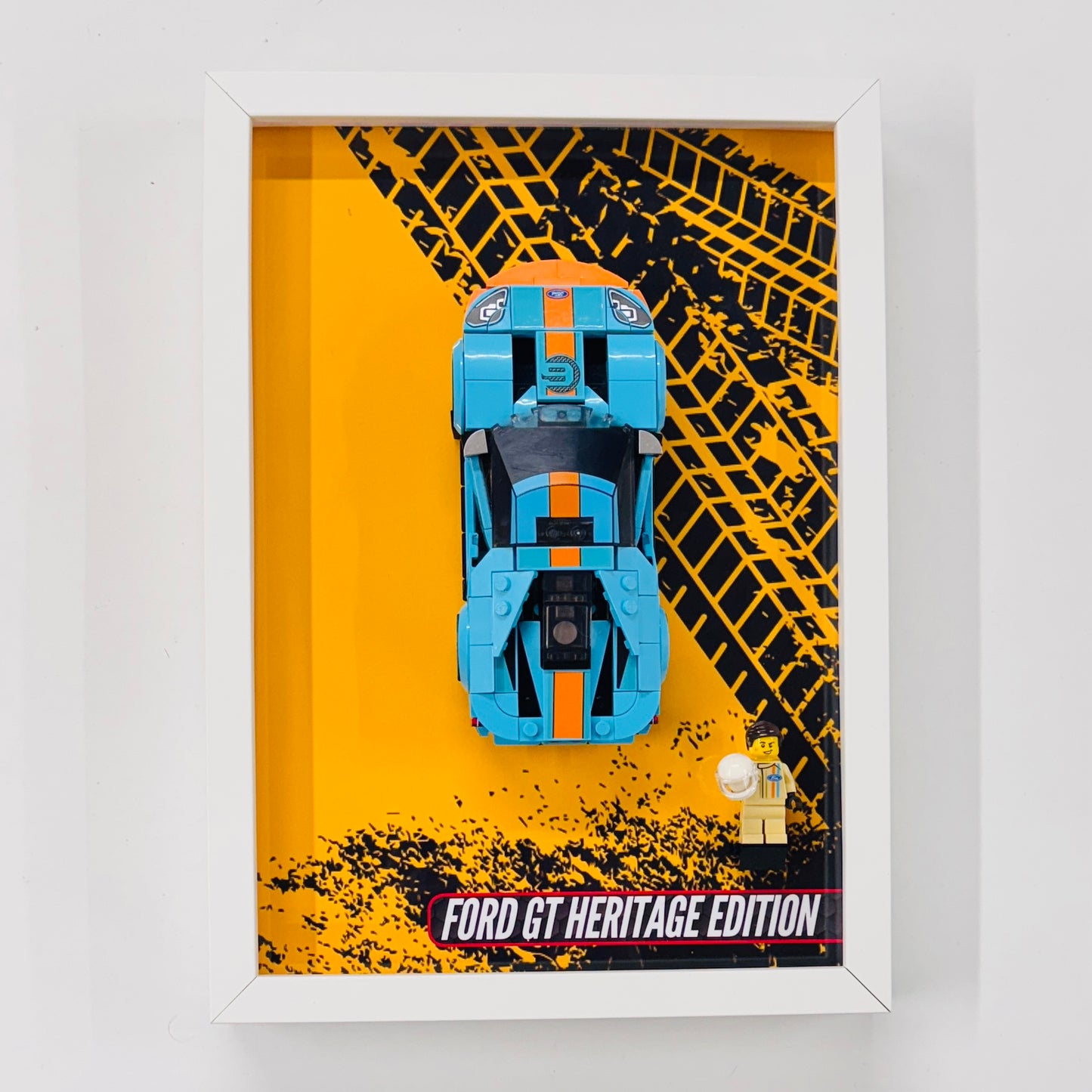 Display Wall Mount Frame for Lego ® Speed Champions Ford GT Heritage Edition