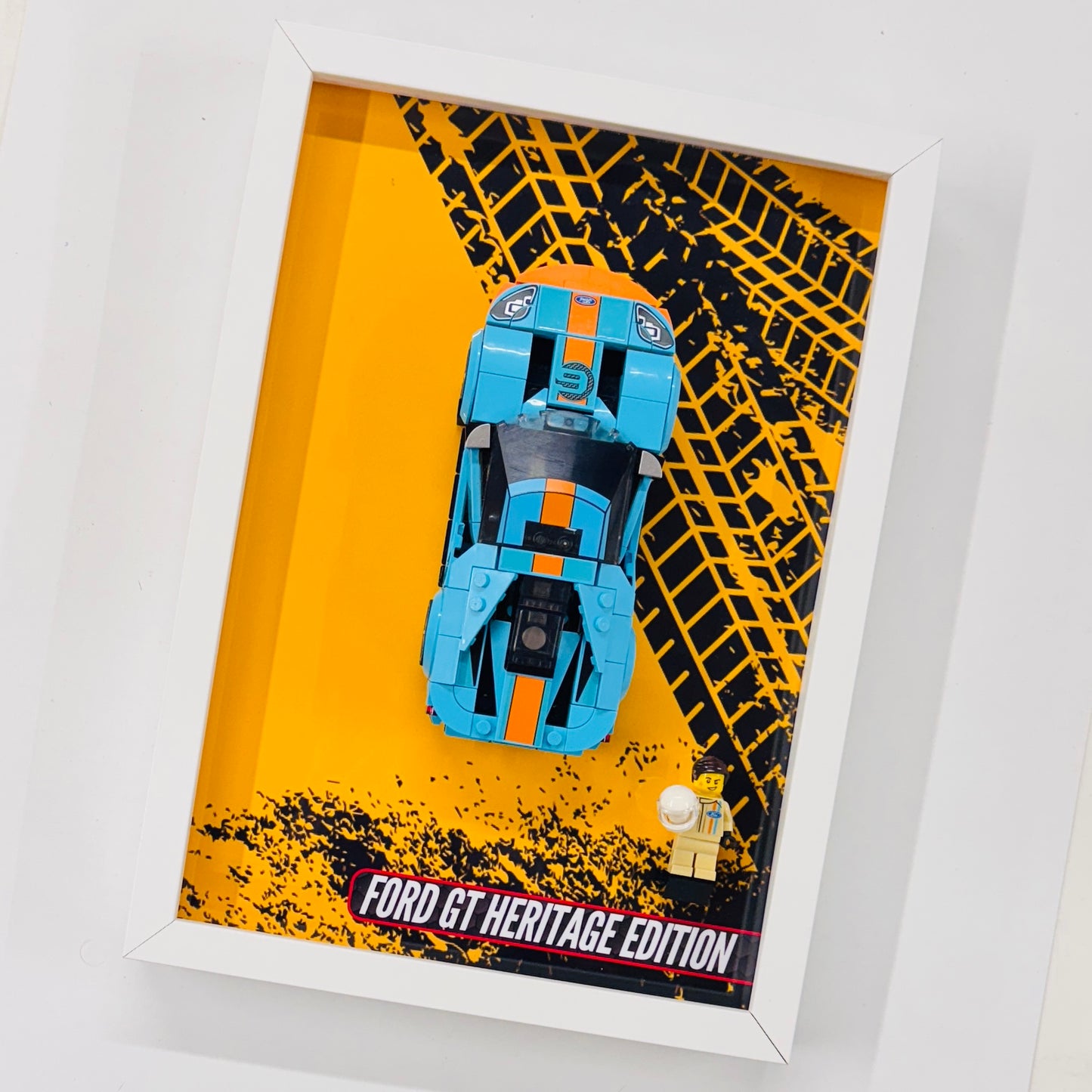 Display Wall Mount Frame for Lego ® Speed Champions Ford GT Heritage Edition
