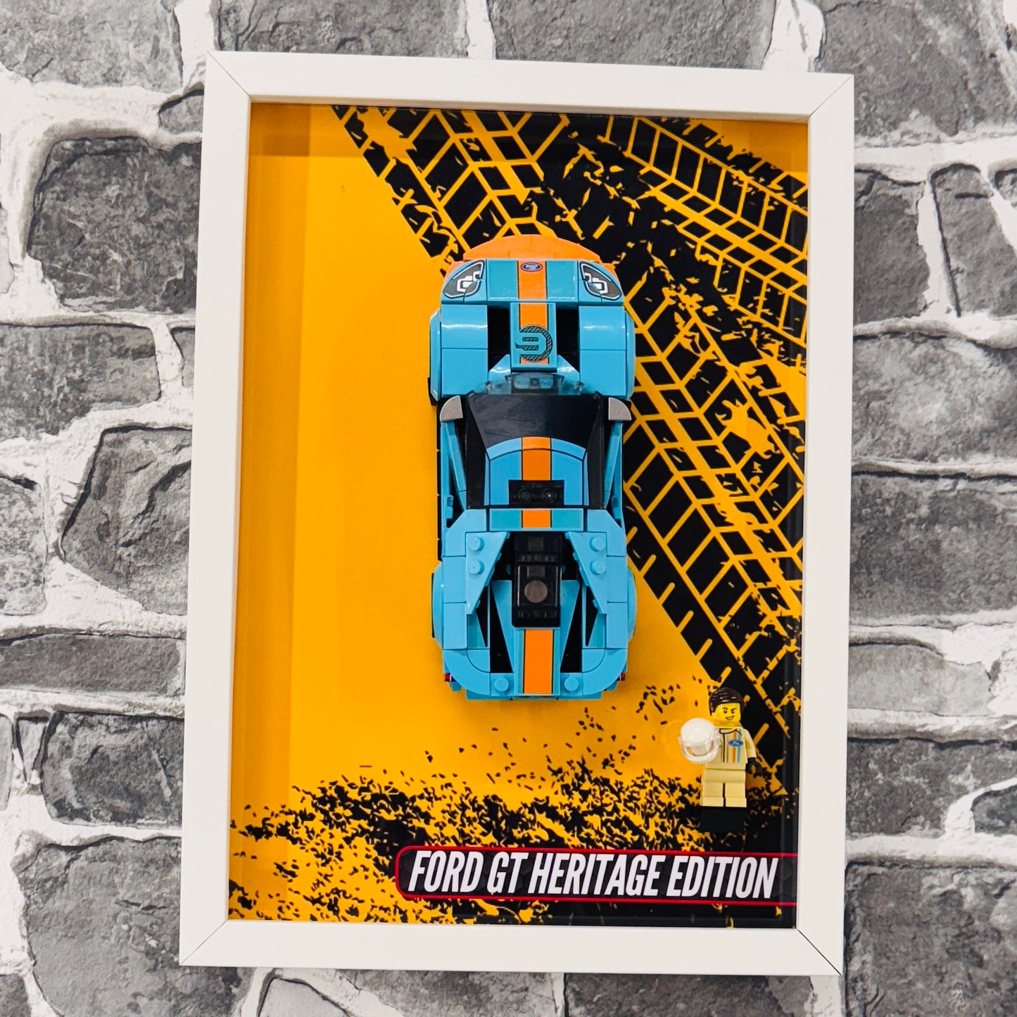 Display Wall Mount Frame for Lego ® Speed Champions Ford GT Heritage Edition