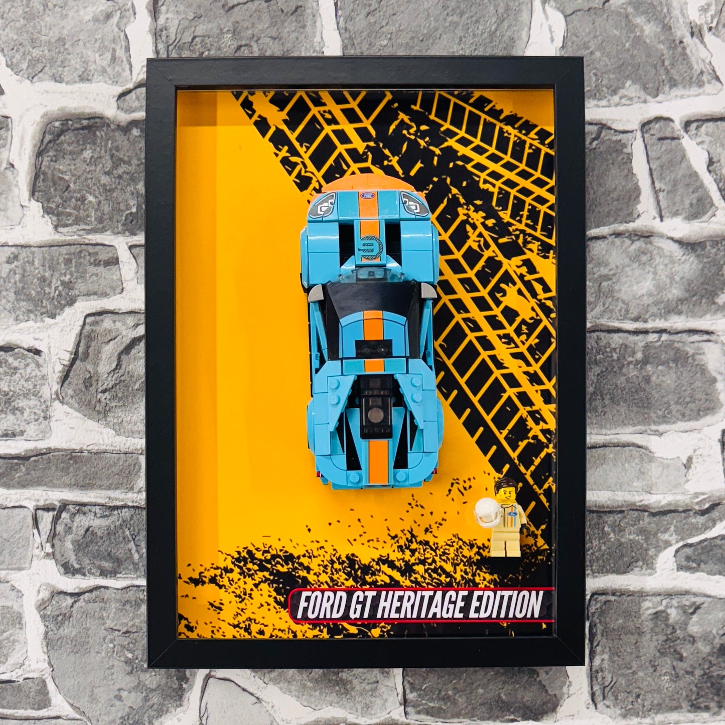 Display Wall Mount Frame for Lego ® Speed Champions Ford GT Heritage Edition