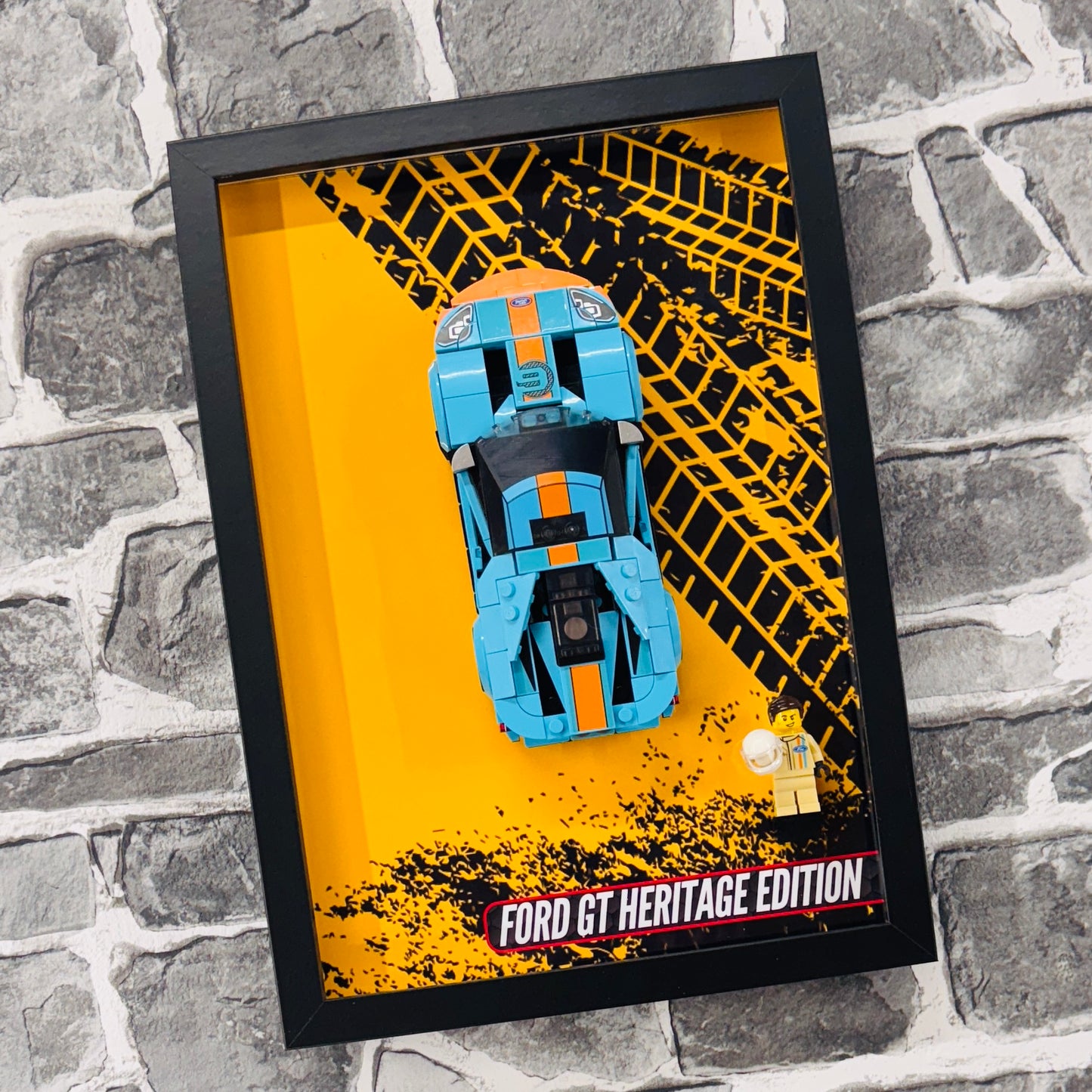 Display Wall Mount Frame for Lego ® Speed Champions Ford GT Heritage Edition