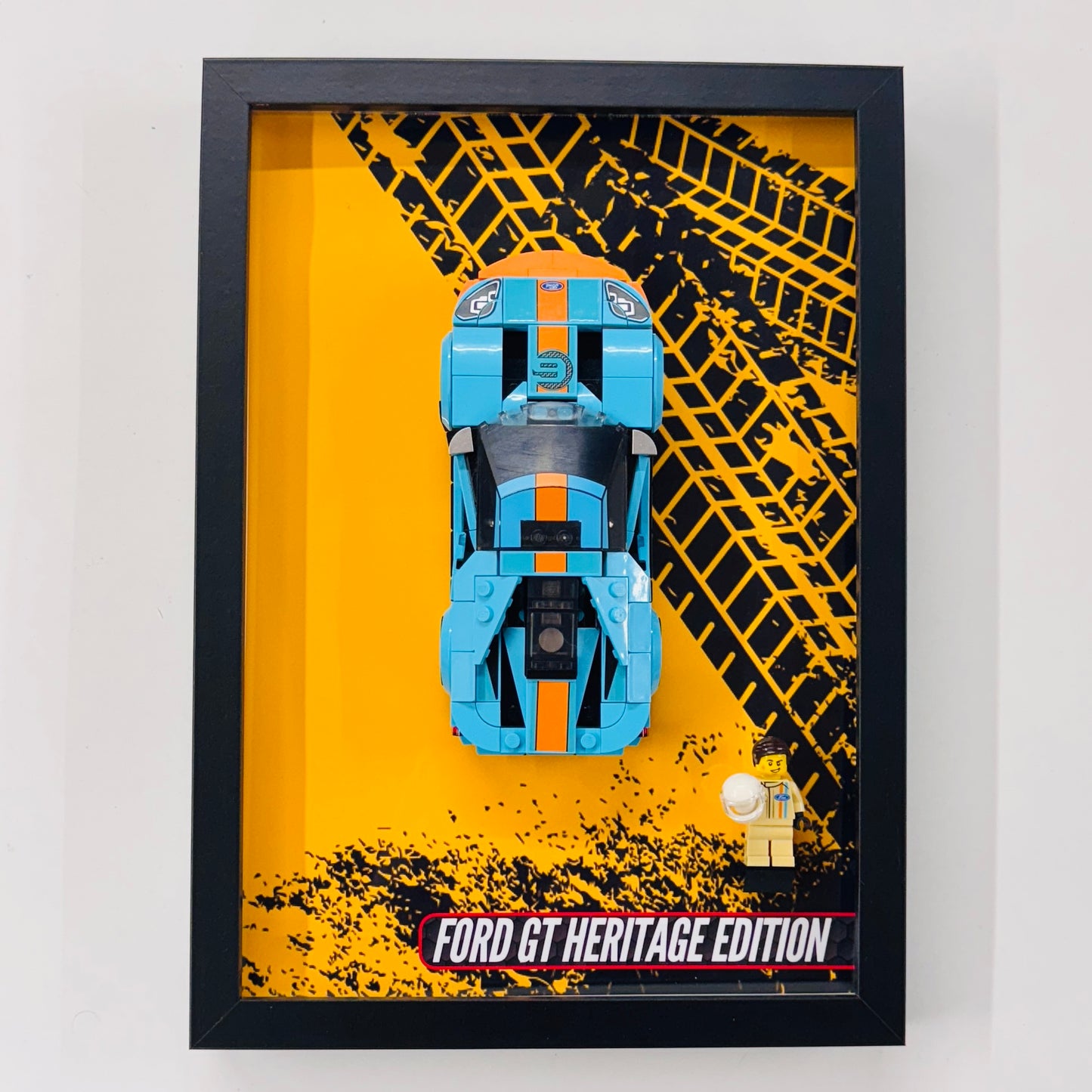 Display Wall Mount Frame for Lego ® Speed Champions Ford GT Heritage Edition
