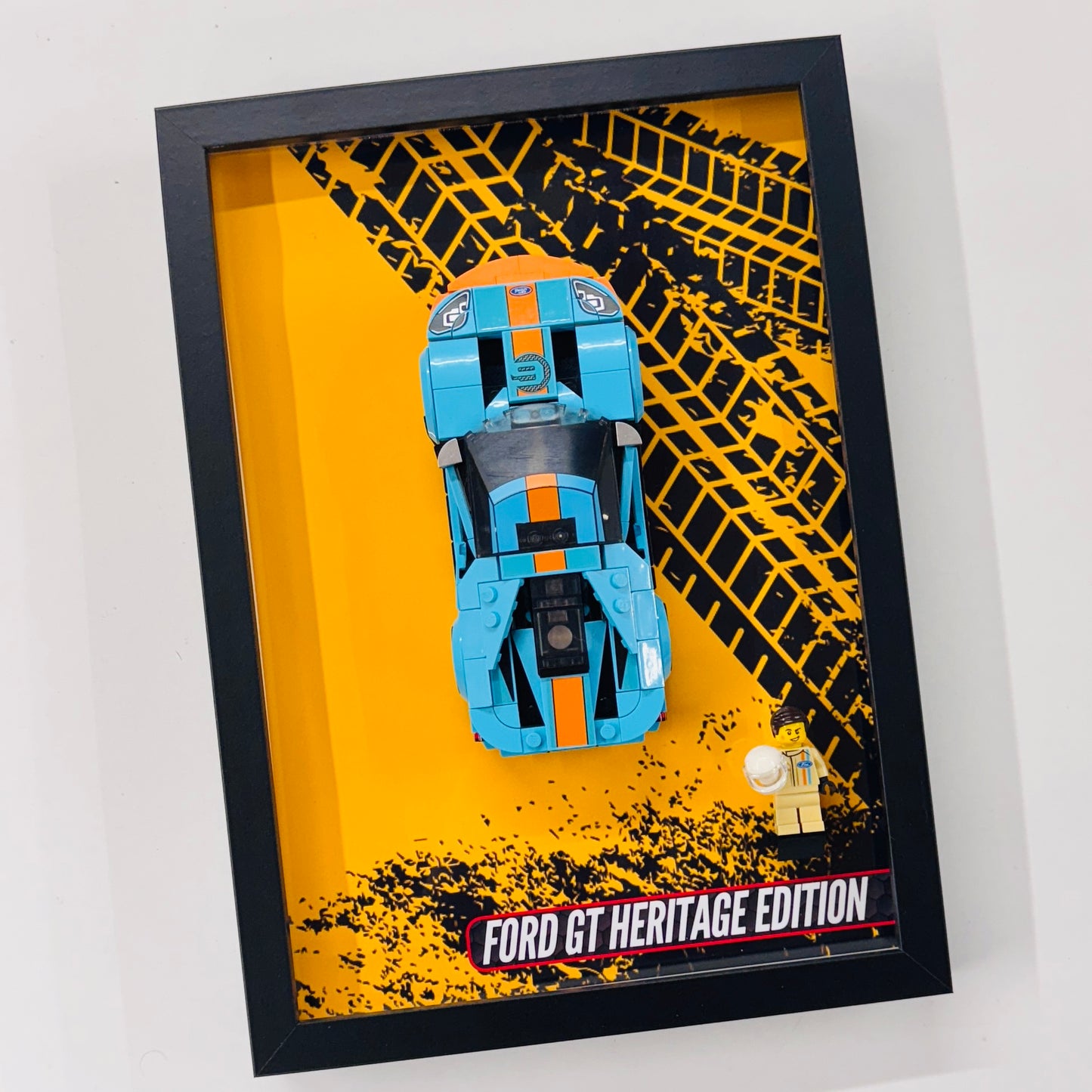 Display Wall Mount Frame for Lego ® Speed Champions Ford GT Heritage Edition
