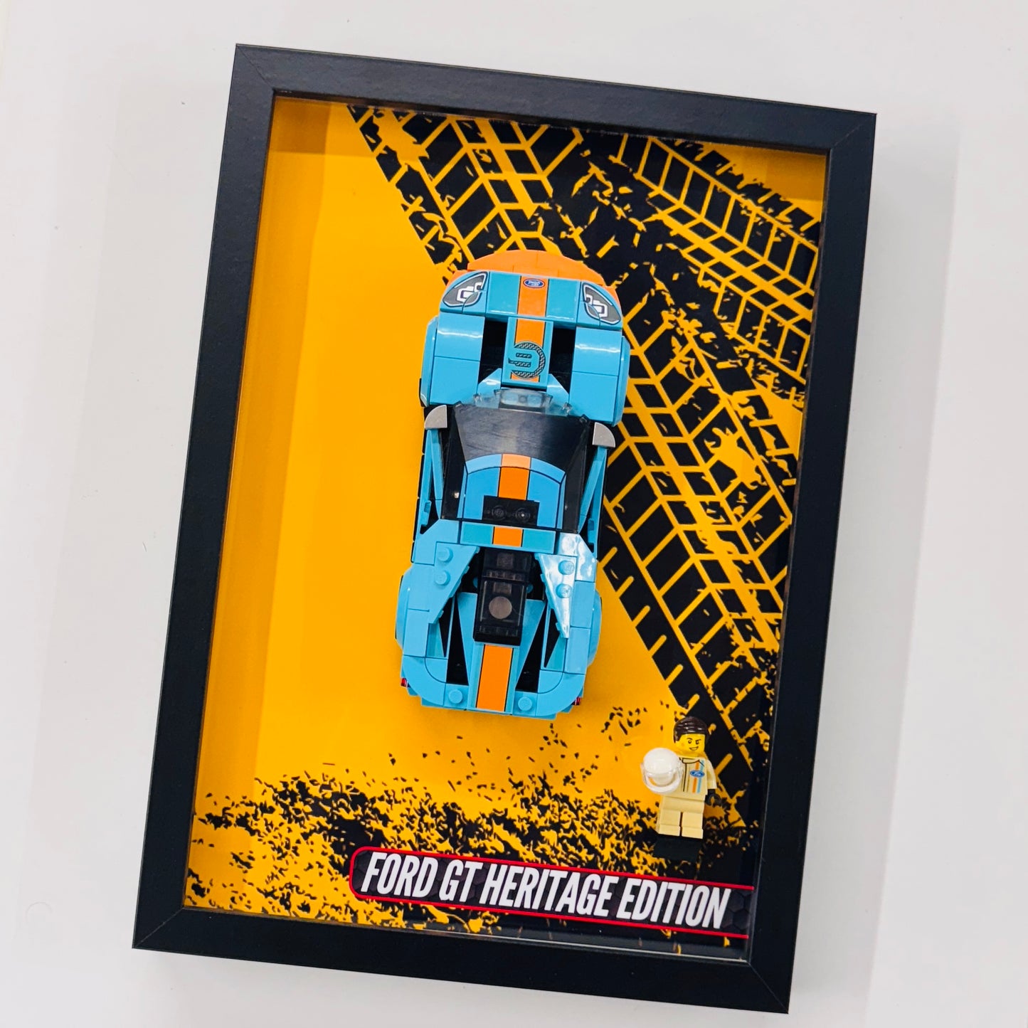 Display Wall Mount Frame for Lego ® Speed Champions Ford GT Heritage Edition