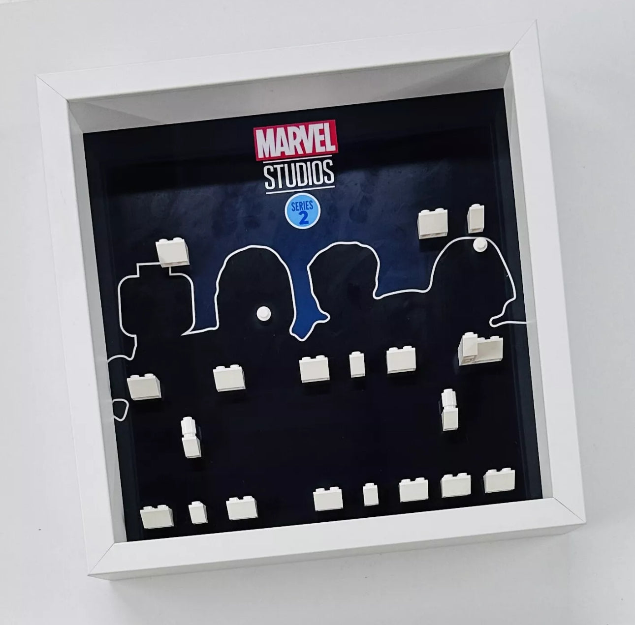 Display case Frame for Lego ® Marvel Series 2 71039 minifigures 27cm