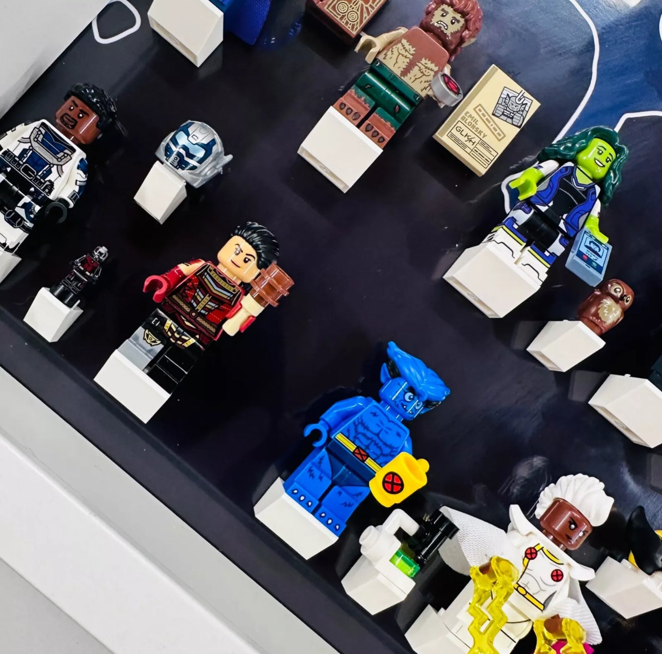 Display case Frame for Lego ® Marvel Series 2 71039 minifigures 27cm