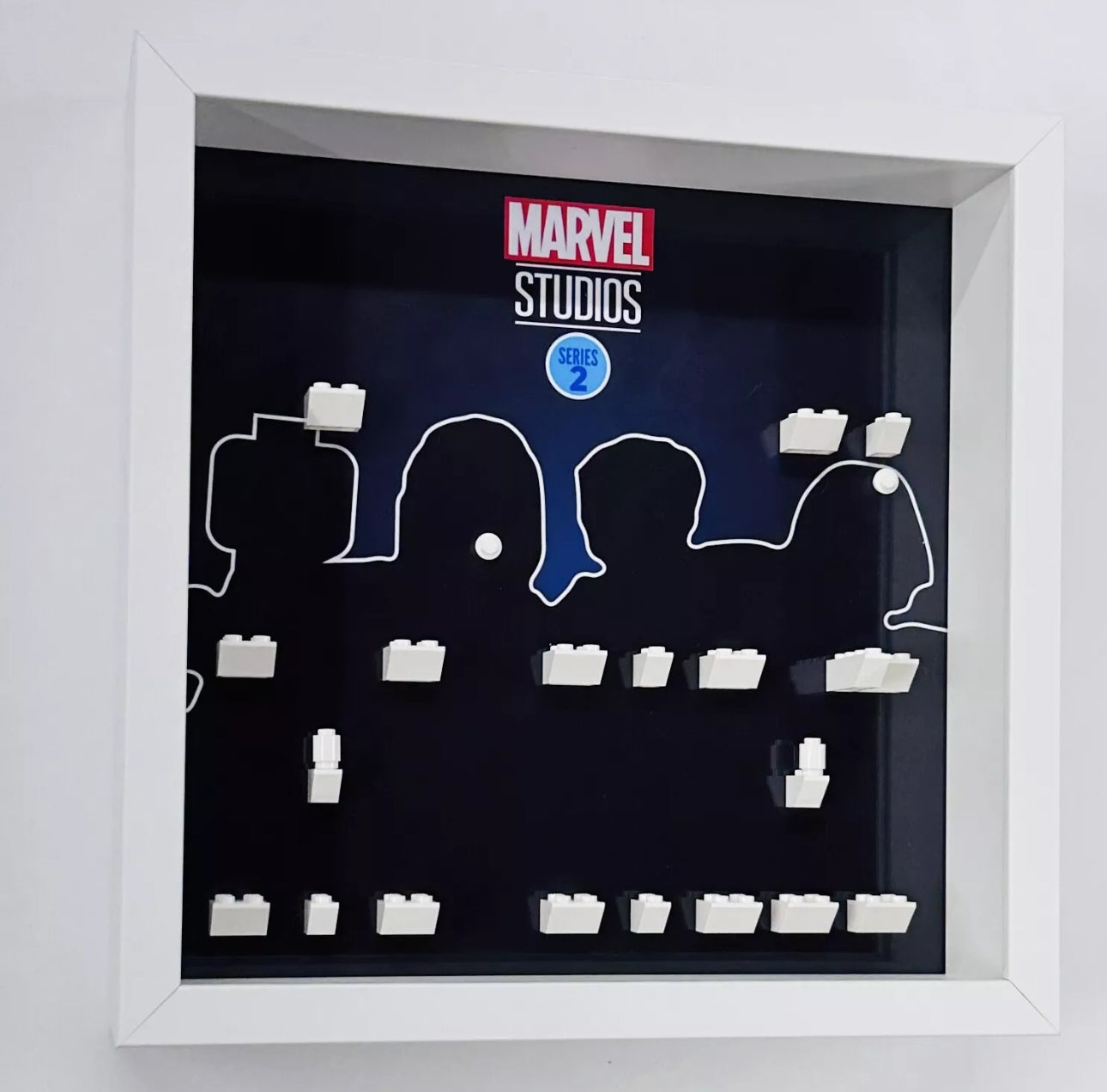 Display case Frame for Lego ® Marvel Series 2 71039 minifigures 27cm