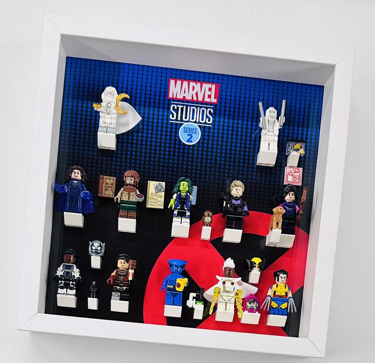 Display case Frame for Lego ® Marvel Series 2 71039 minifigures 27cm (Copy)