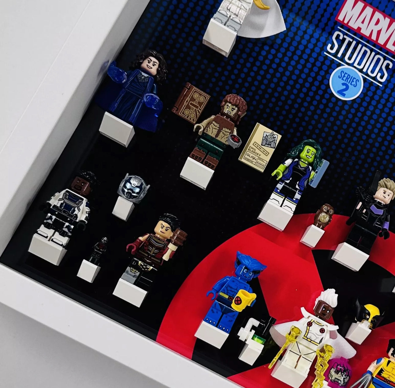 Display case Frame for Lego ® Marvel Series 2 71039 minifigures 27cm (Copy)