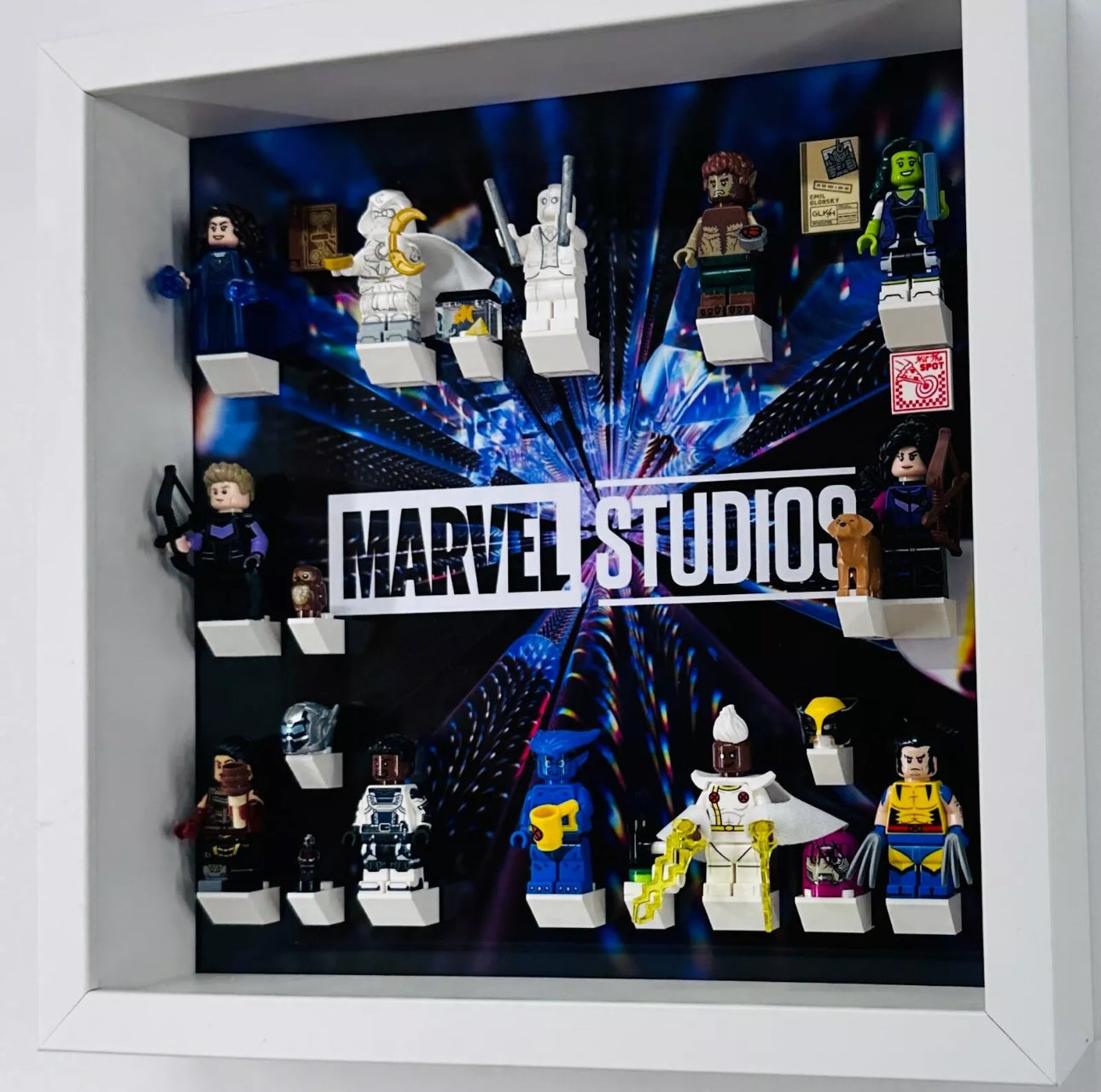 Display Frame case for Lego ® Marvel Series 2 minifigures 71039 27cm