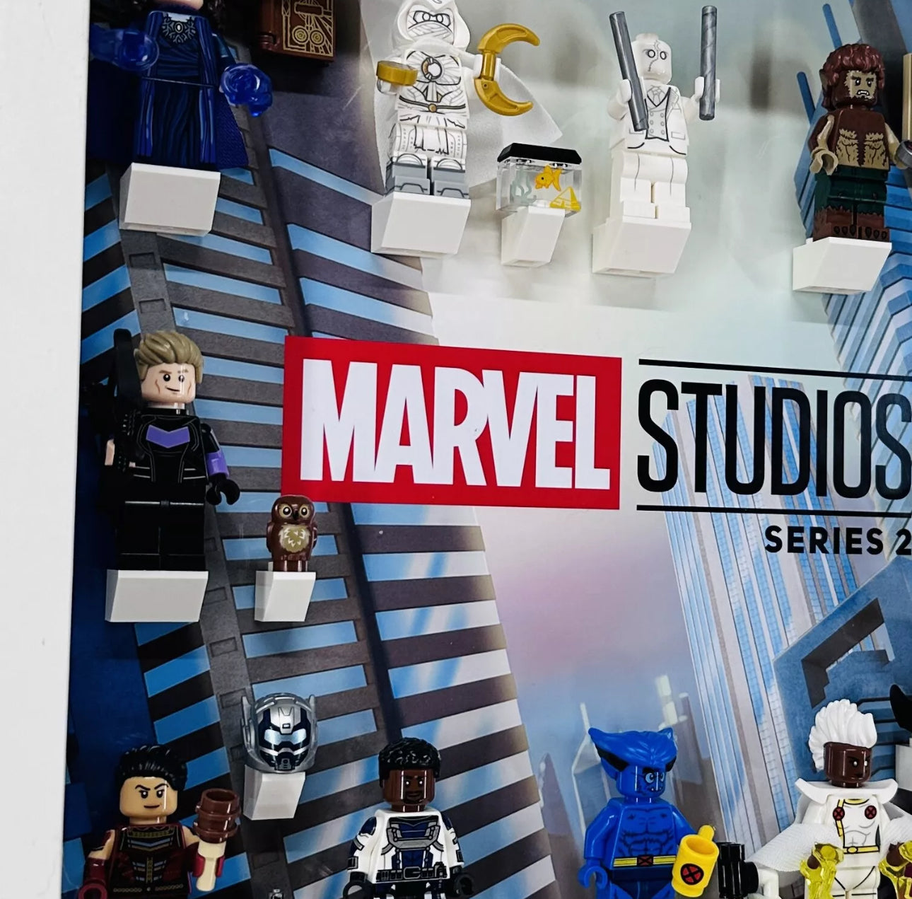 Display case Frame for Lego ® Marvel Series 2 71039 minifigures 27cm