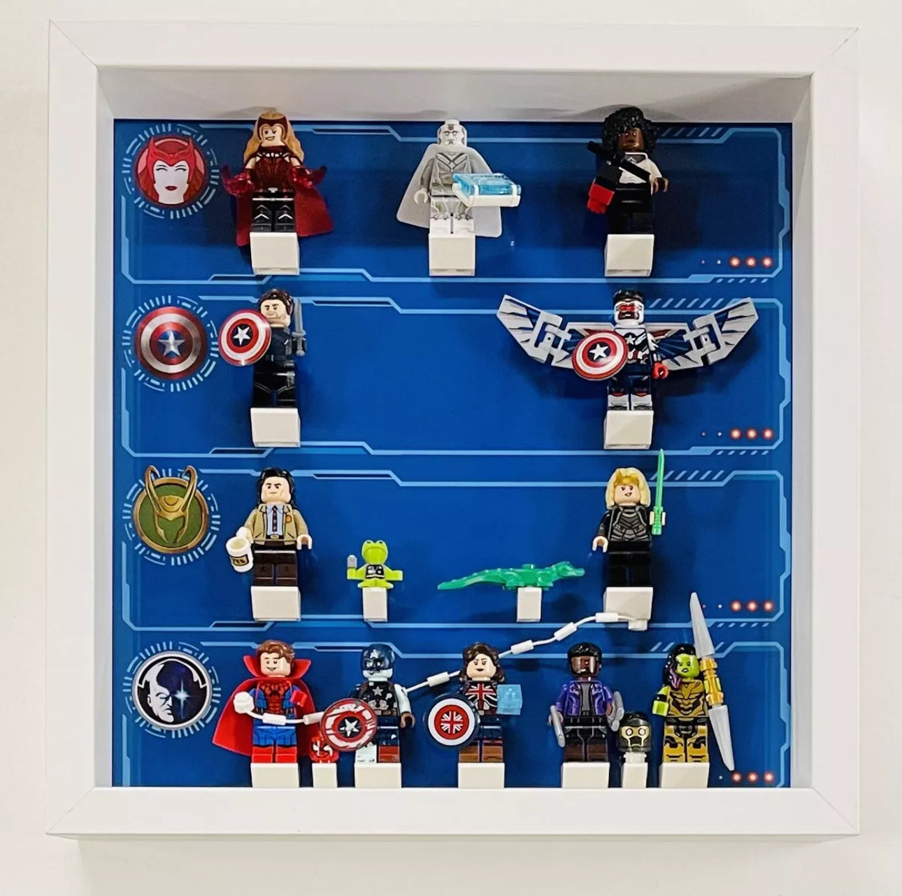 Display Frame case for Lego ® Marvel Series 1 71031 minifigures 27cm