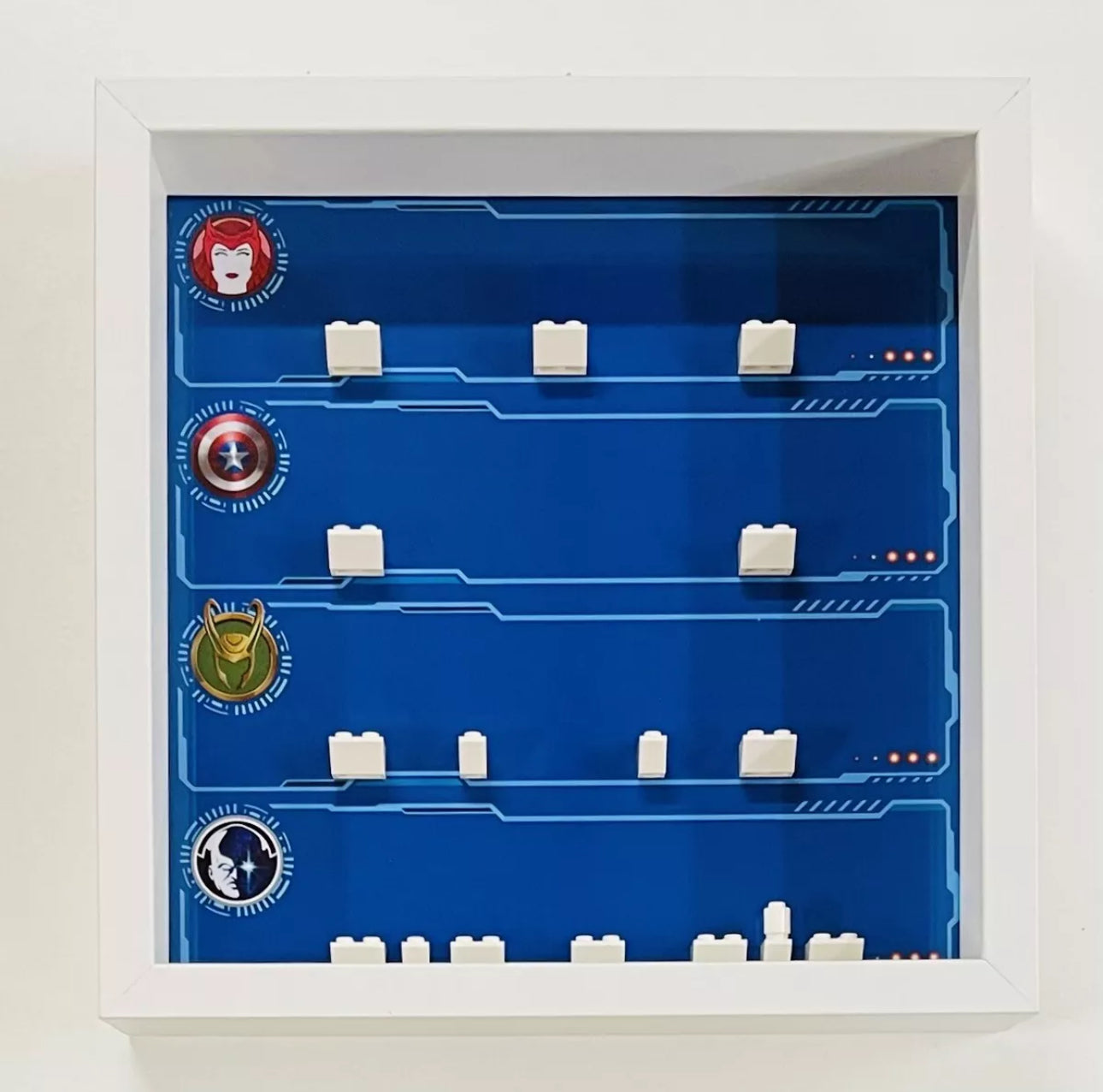 Display Frame case for Lego ® Marvel Series 1 71031 minifigures 27cm