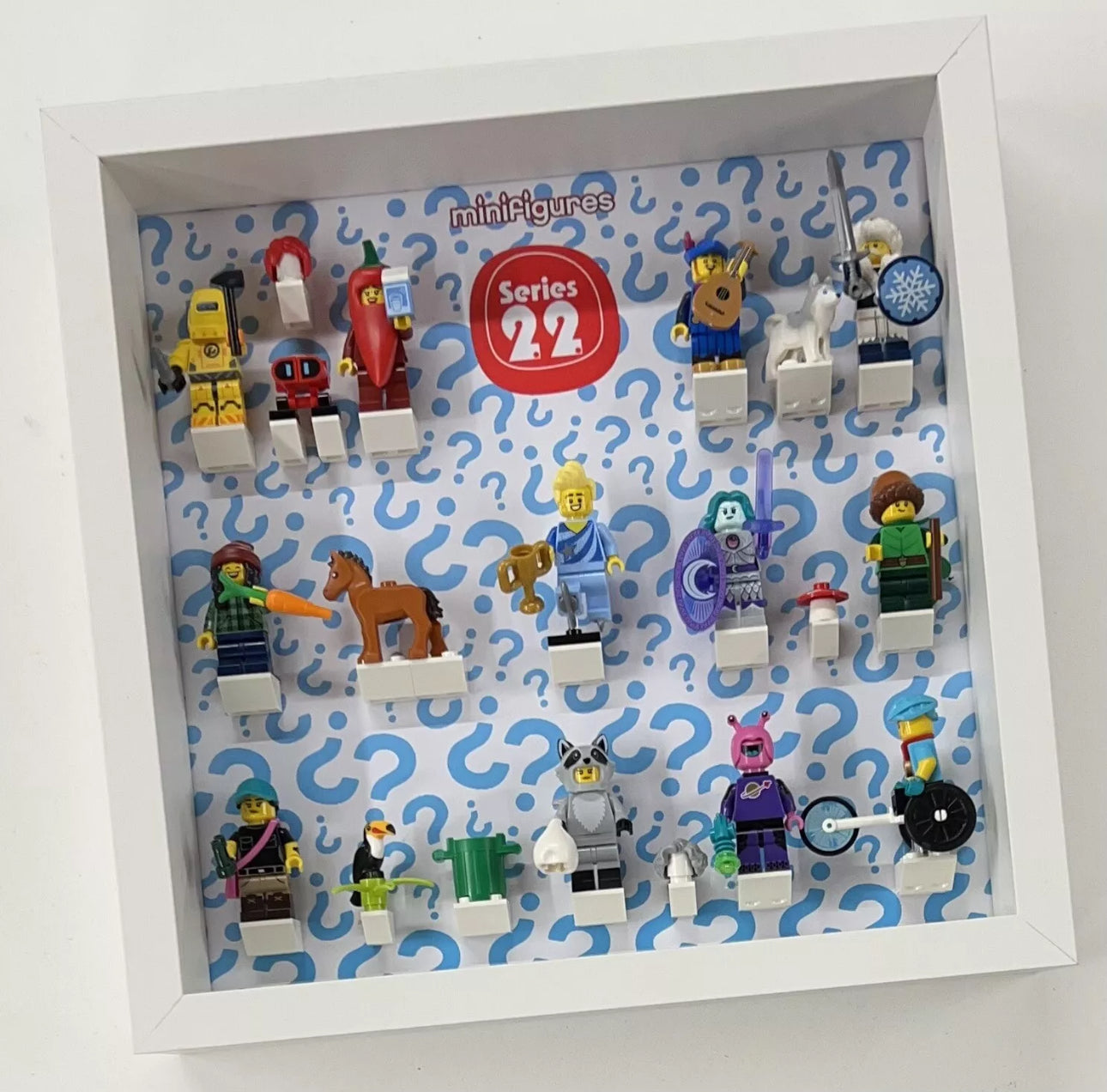 Display case Frame For Lego Series 22 Minifigures 71032 27cm