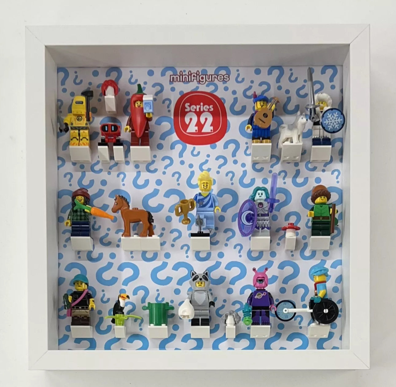 Display case Frame For Lego Series 22 Minifigures 71032 27cm
