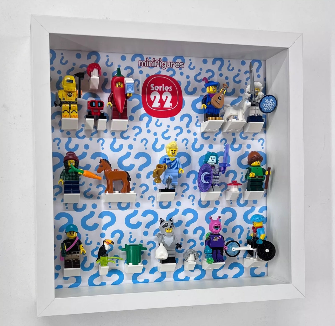 Display case Frame For Lego Series 22 Minifigures 71032 27cm