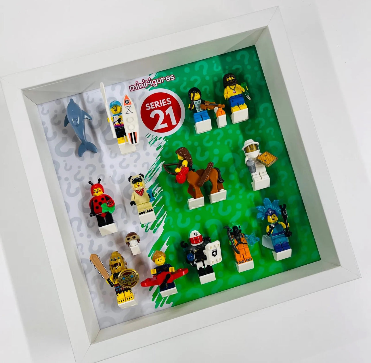 Display Frame For 71029 Lego Series 21 Minifigures 27cm