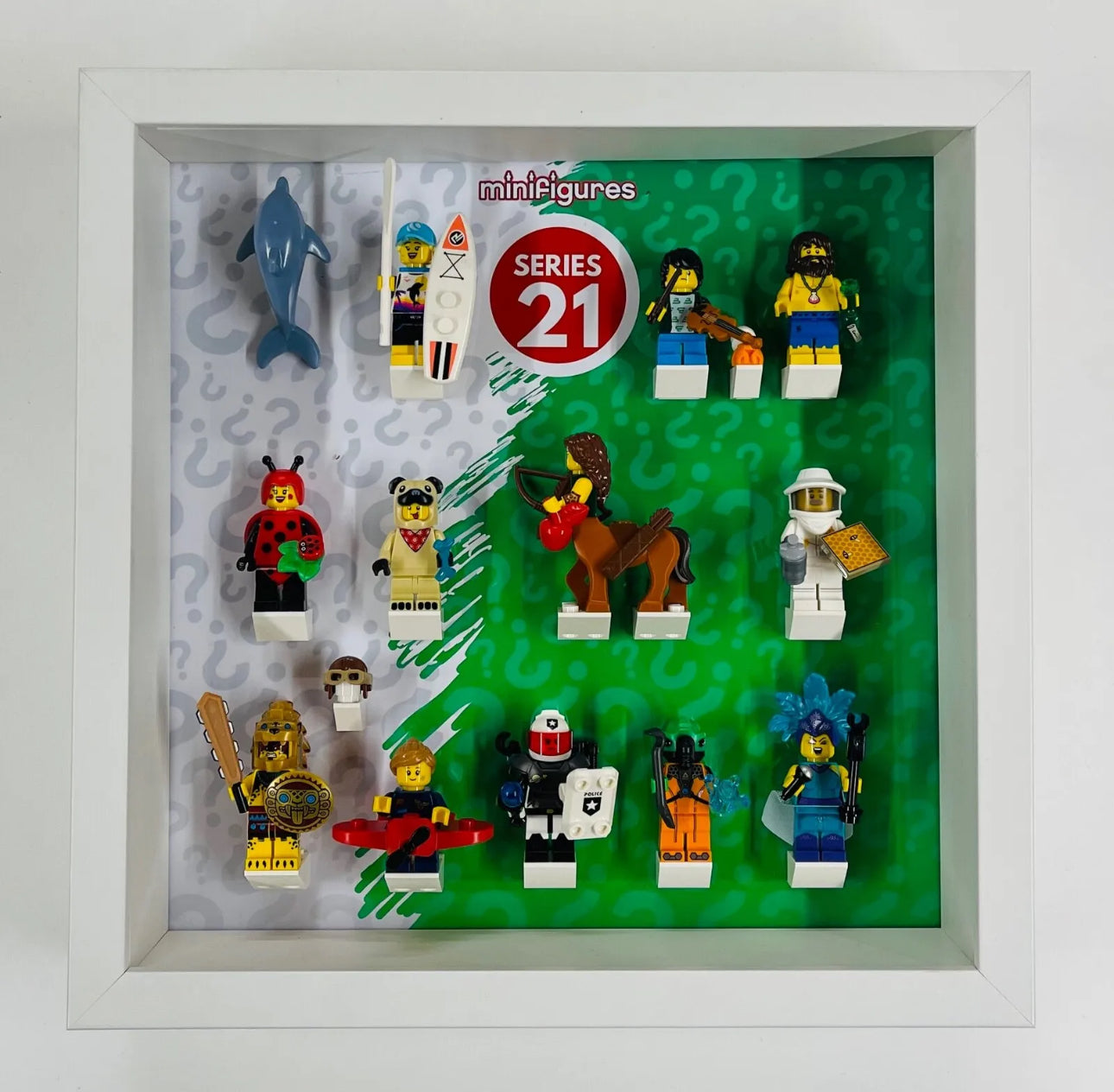 Display Frame For 71029 Lego Series 21 Minifigures 27cm