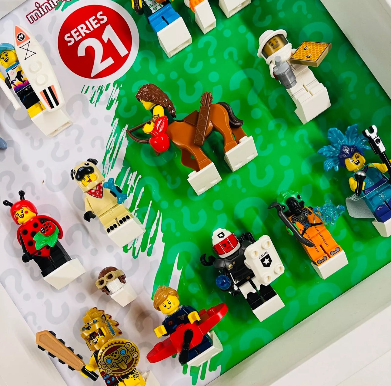 Display Frame For 71029 Lego Series 21 Minifigures 27cm