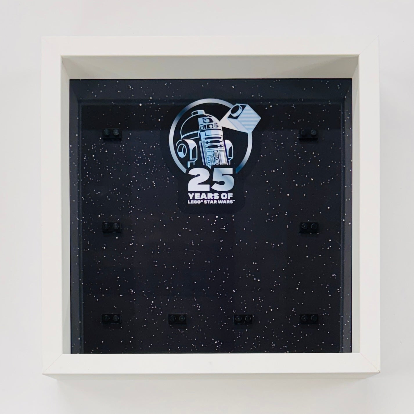 Display case Frame For Lego 25th Anniversary Star Wars Minifigures 27CM 8 fig