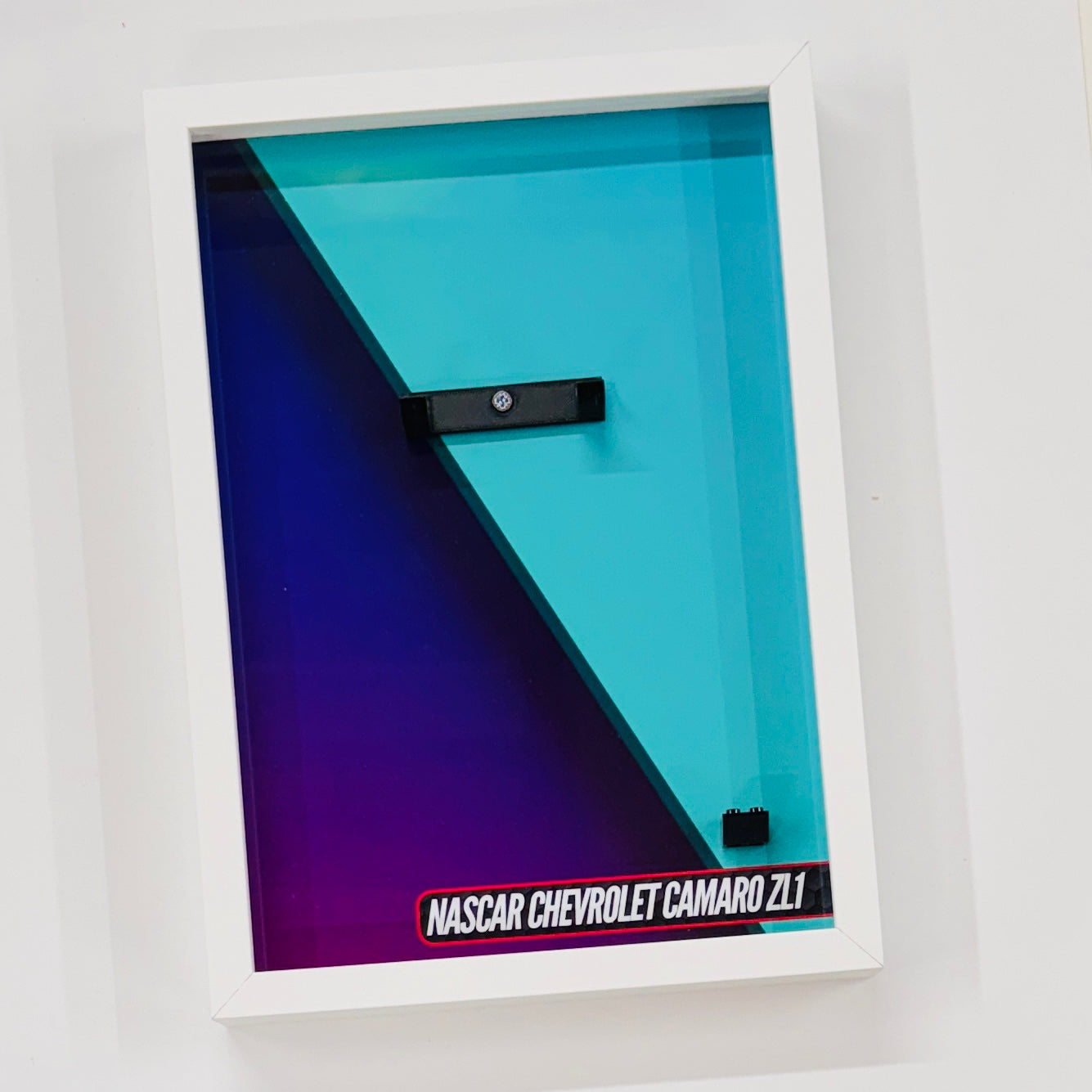Display Wall Mount Frame for Lego ® Speed Champions Nascar Chevrolet Camaro ZL1 76935