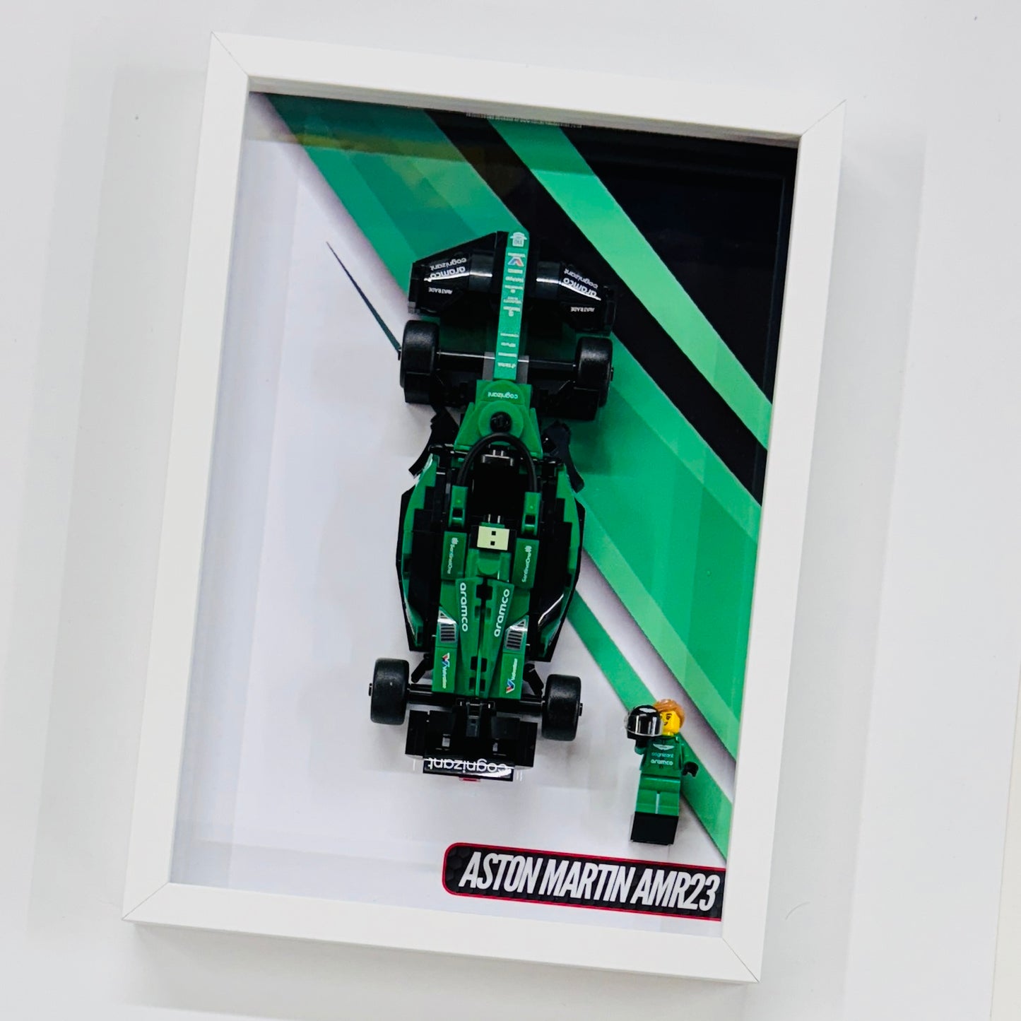 Display Wall Mount Frame for Lego ® Speed Champions Aston Martin AMR23 76925