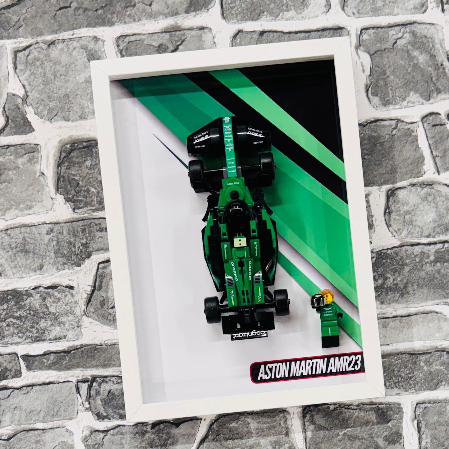 Display Wall Mount Frame for Lego ® Speed Champions Aston Martin AMR23 76925
