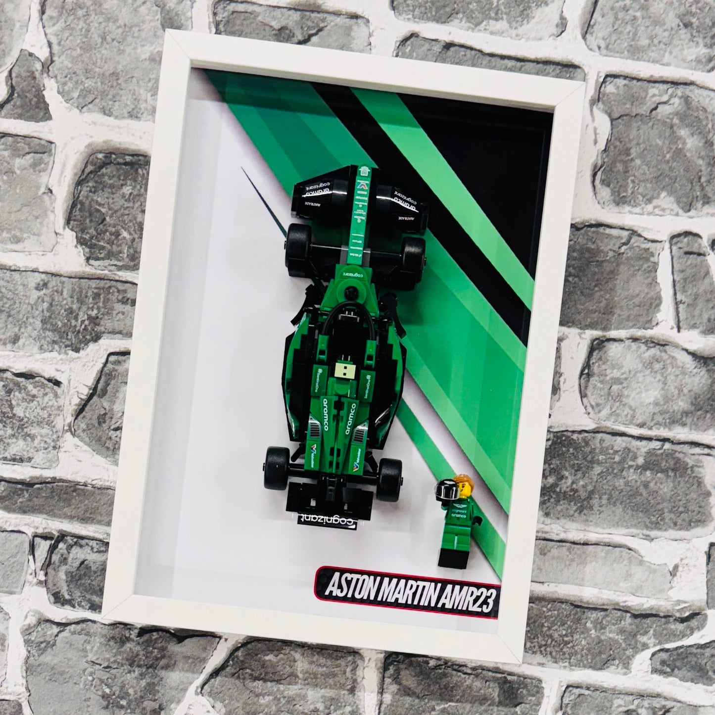 Display Wall Mount Frame for Lego ® Speed Champions Aston Martin AMR23 76925