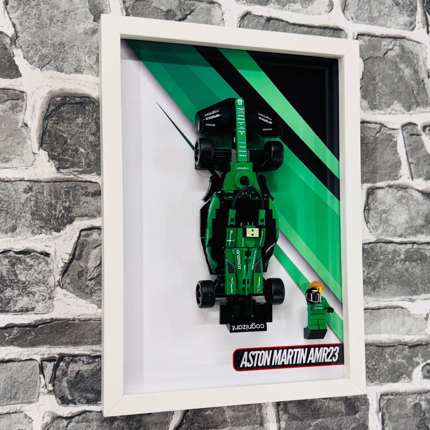 Display Wall Mount Frame for Lego ® Speed Champions Aston Martin AMR23 76925