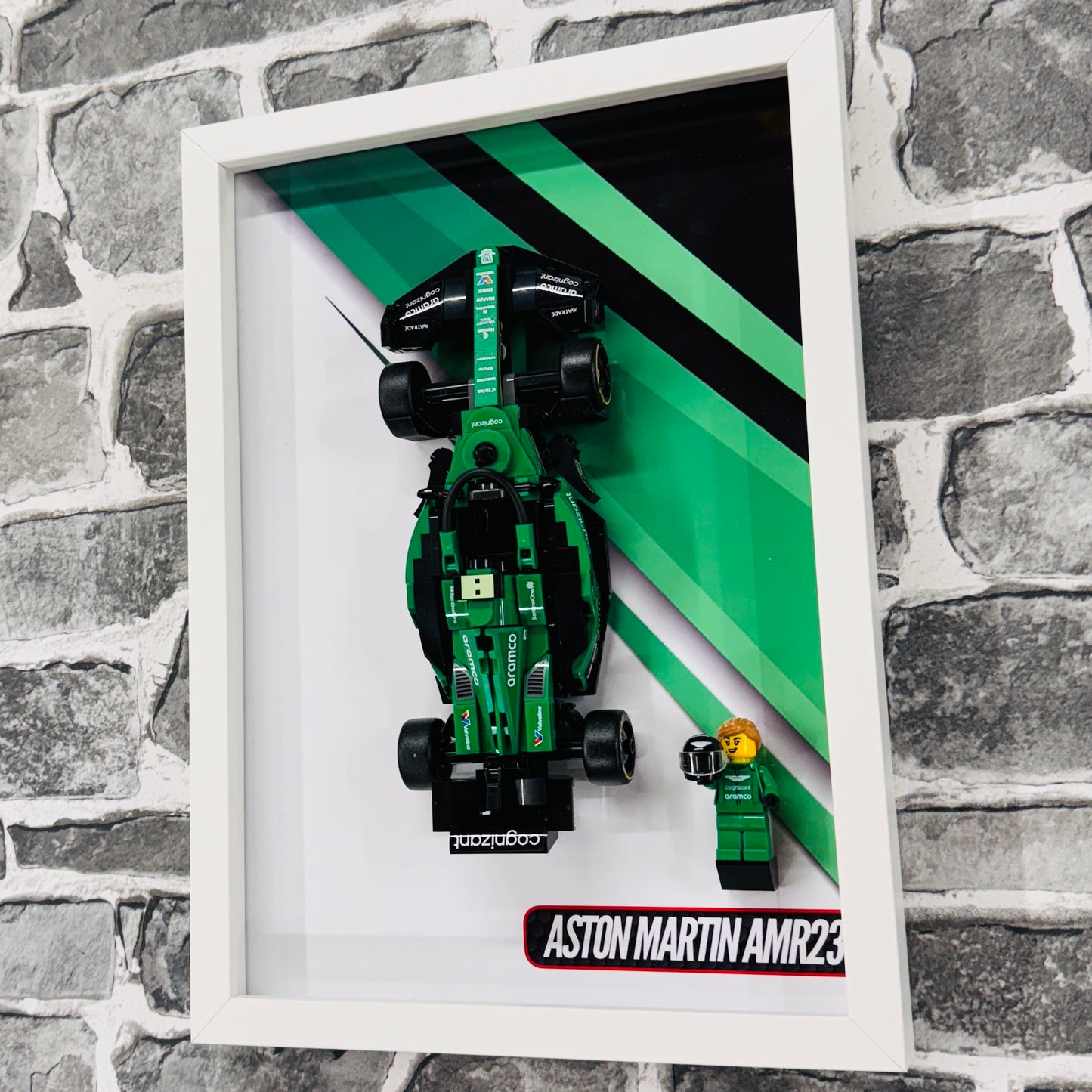 Display Wall Mount Frame for Lego ® Speed Champions Aston Martin AMR23 76925