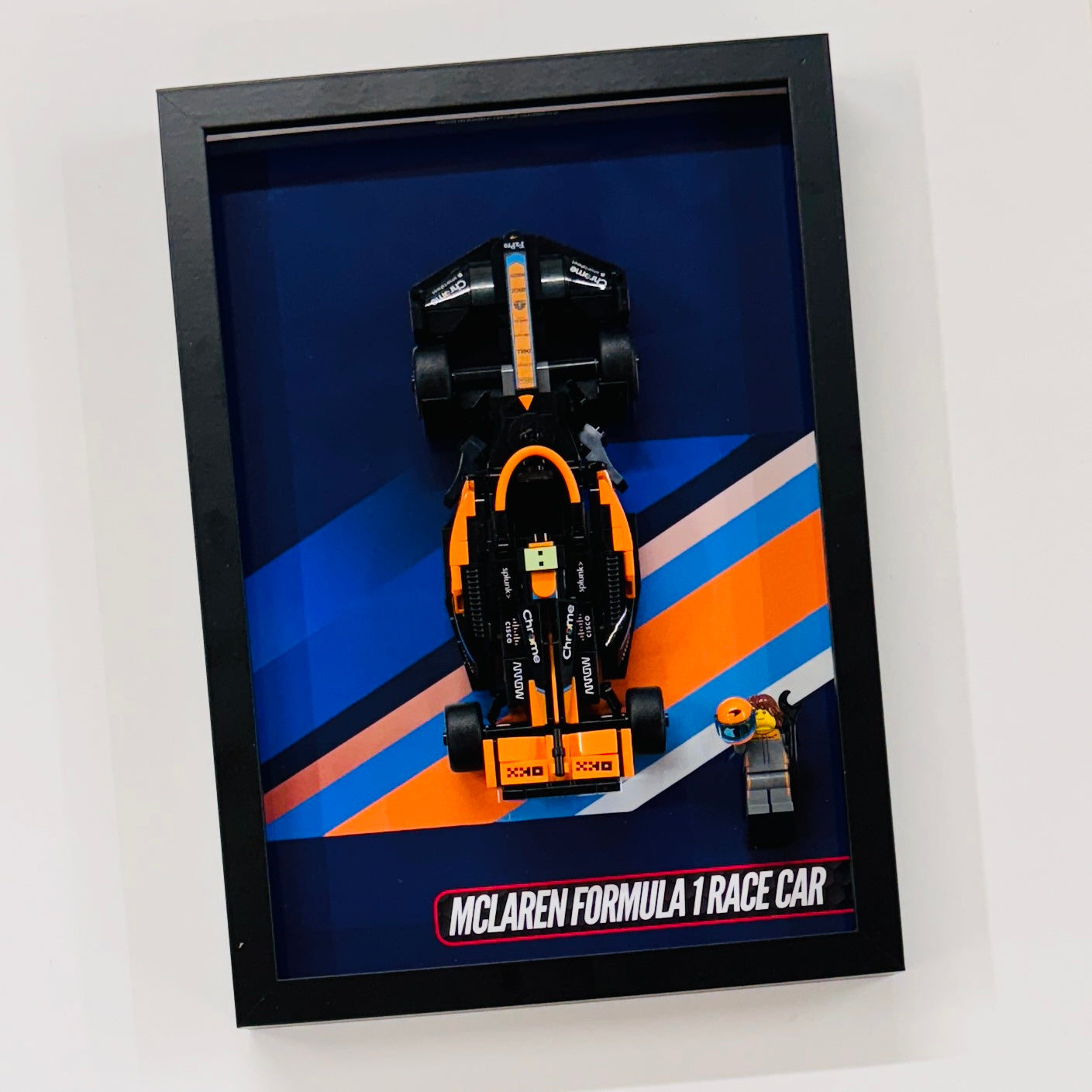 Display Wall Mount Frame for Lego ® Speed Champions McLaren Formula 1 Race Car 2023
