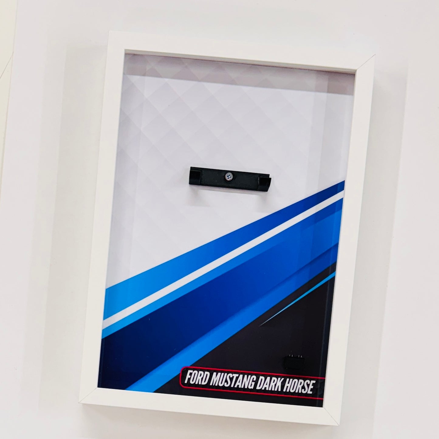Display Wall Mount Frame for Lego ® Speed Champions Ford Mustang Dark House
