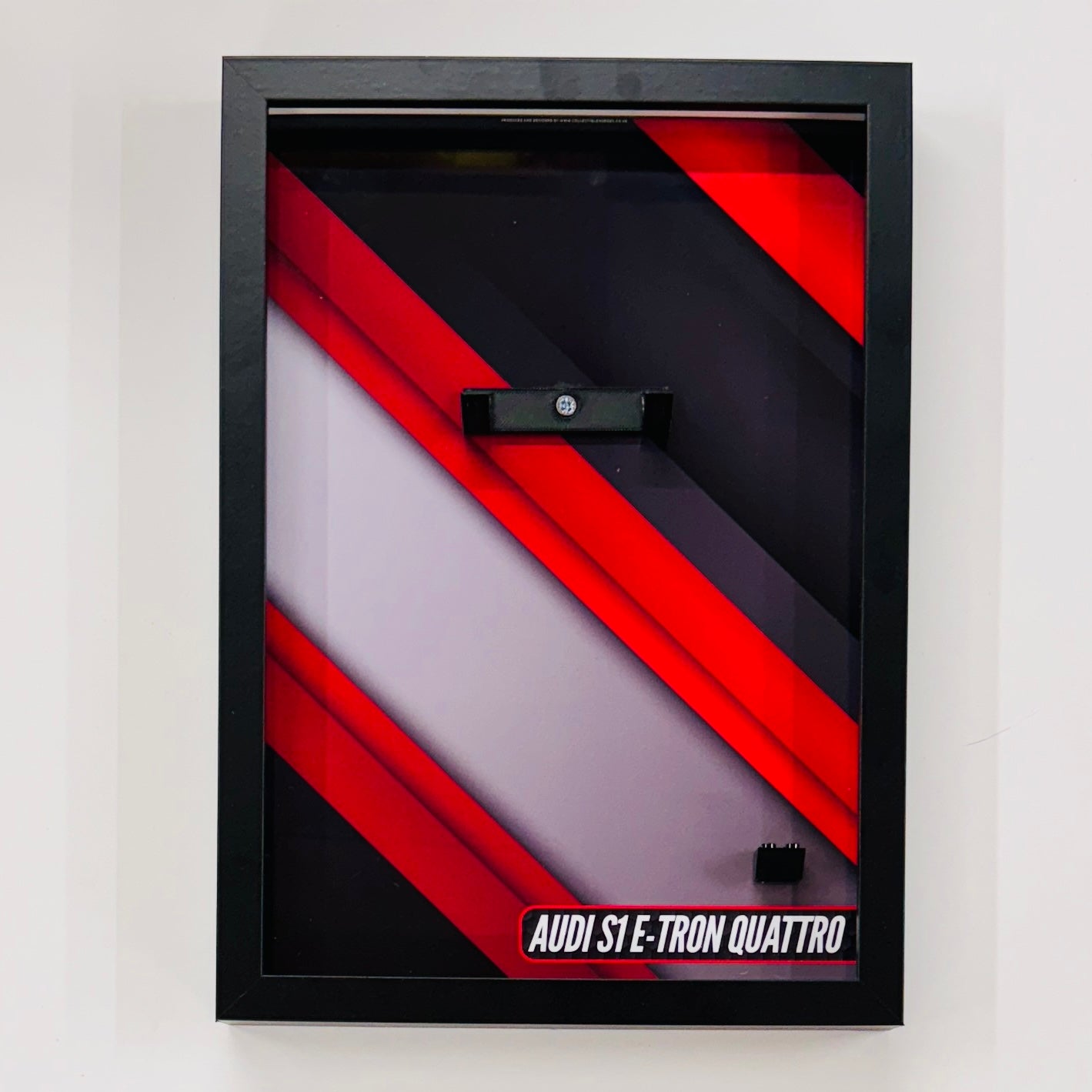 Display Wall Mount Frame for Lego ® Speed Champions Audi S1 E-Tron Quattro