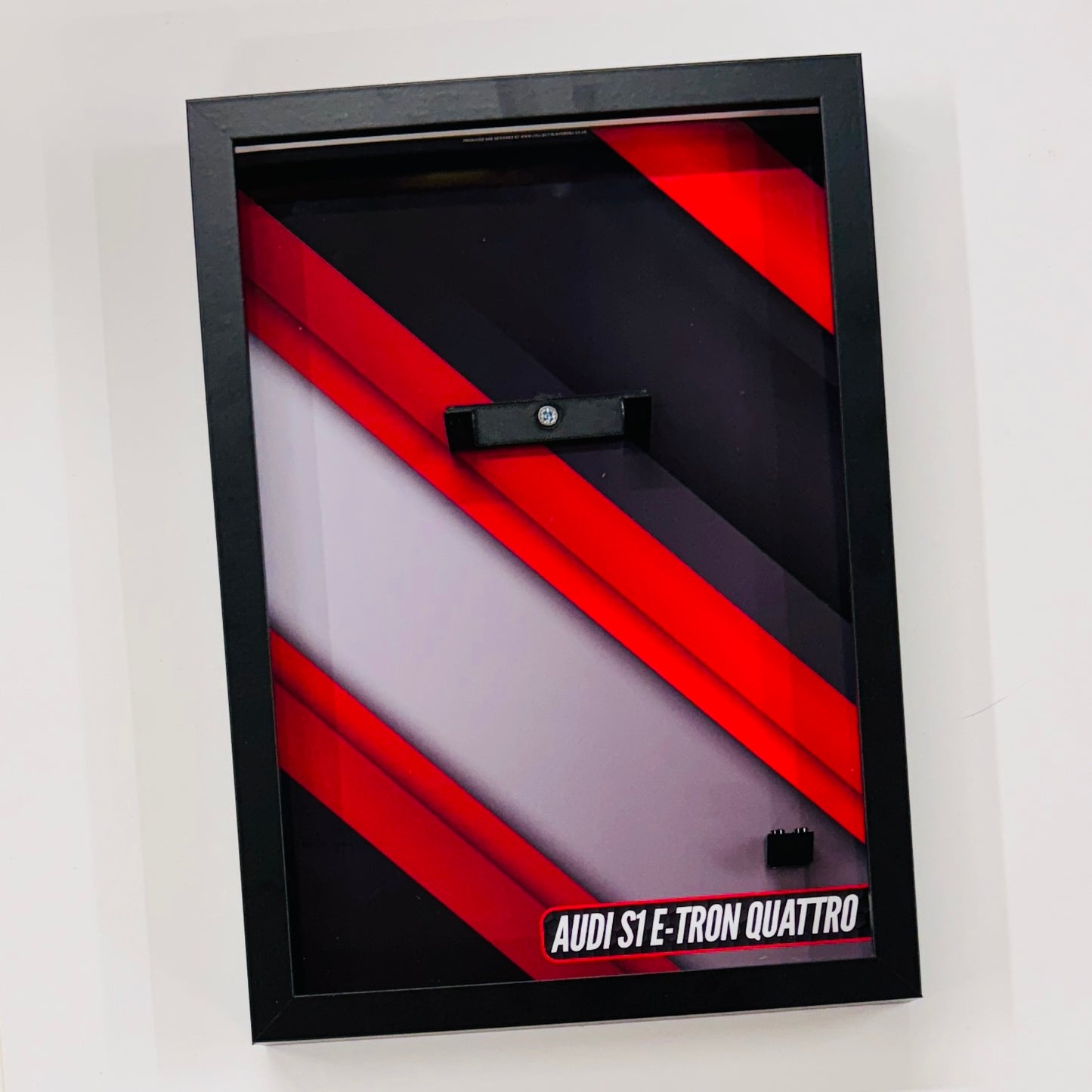 Display Wall Mount Frame for Lego ® Speed Champions Audi S1 E-Tron Quattro