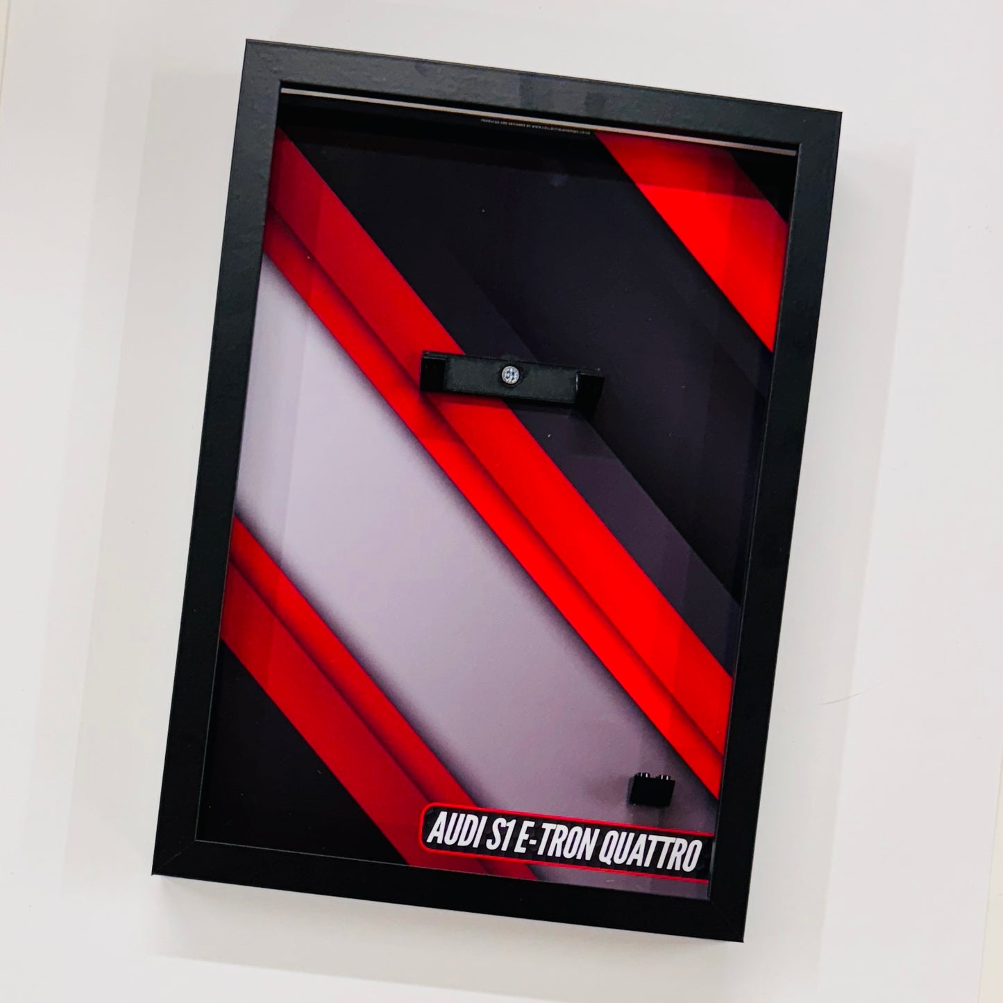 Display Wall Mount Frame for Lego ® Speed Champions Audi S1 E-Tron Quattro
