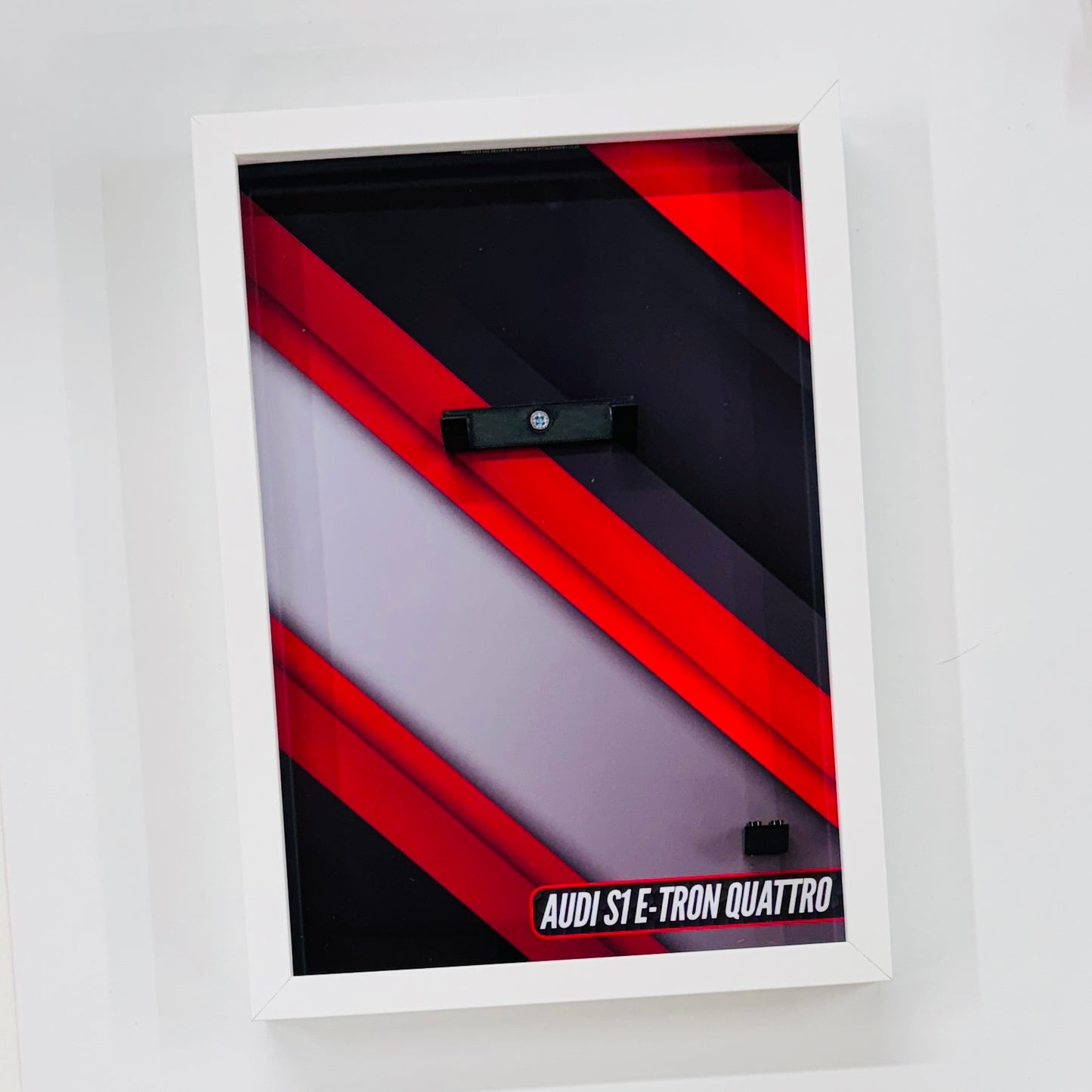 Display Wall Mount Frame for Lego ® Speed Champions Audi S1 E-Tron Quattro