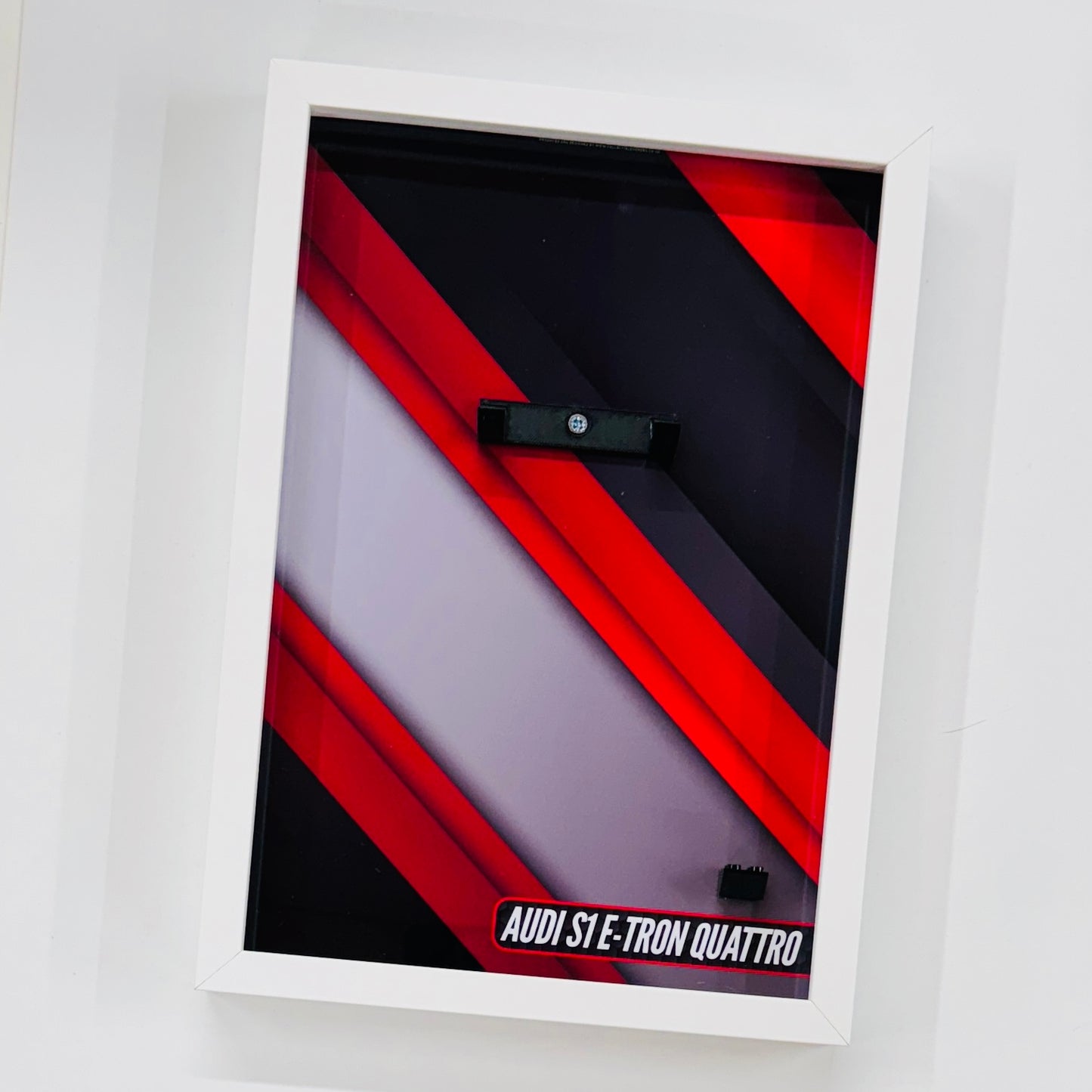 Display Wall Mount Frame for Lego ® Speed Champions Audi S1 E-Tron Quattro