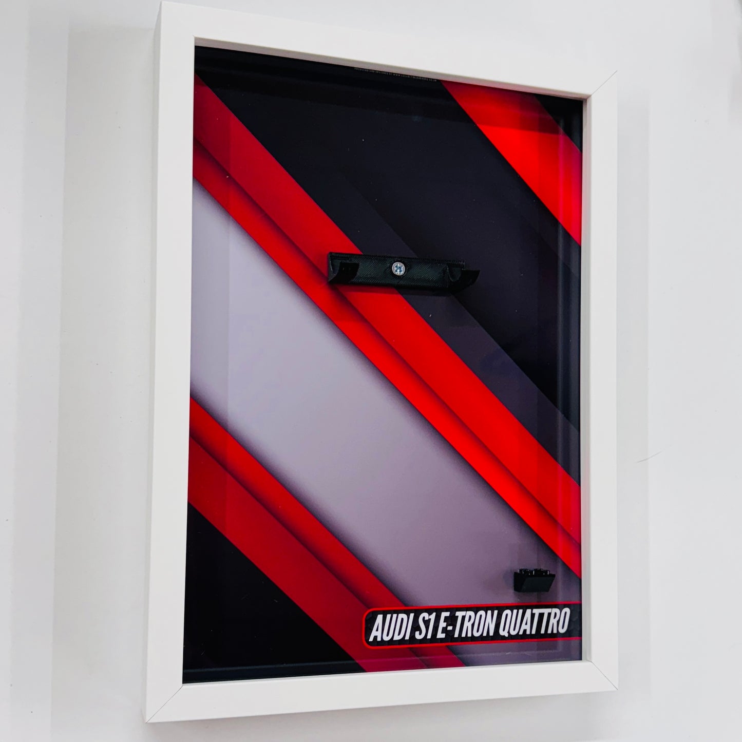 Display Wall Mount Frame for Lego ® Speed Champions Audi S1 E-Tron Quattro