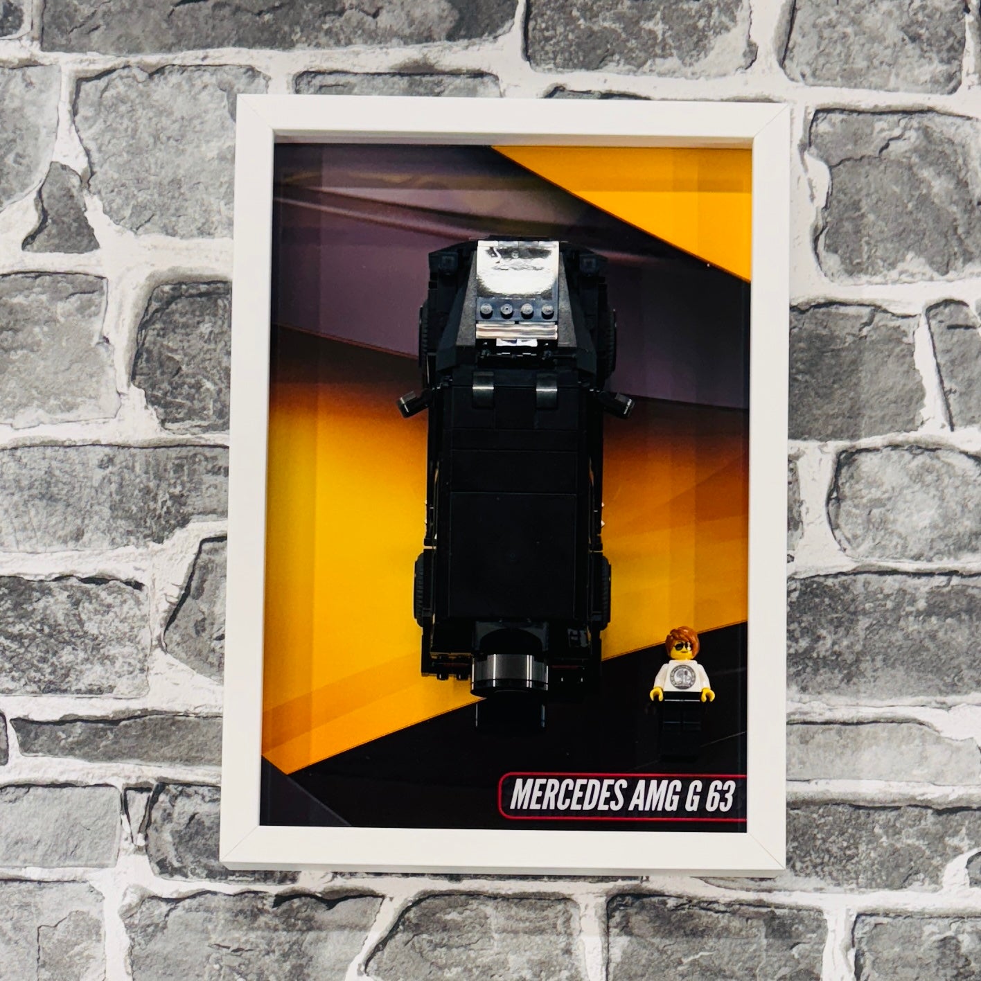 Display Wall Mount Frame for Lego ® Speed Champions Mercedes AMG G63