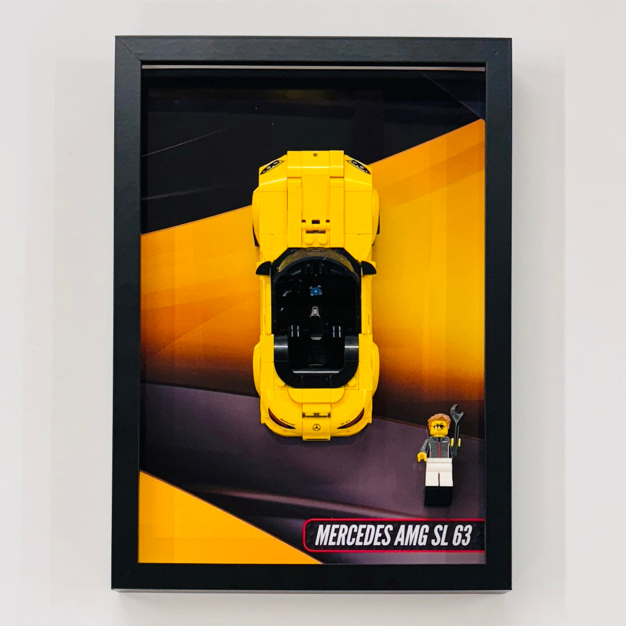 Display Wall Mount Frame for Lego ® Speed Champions Mercedes AMG SL63