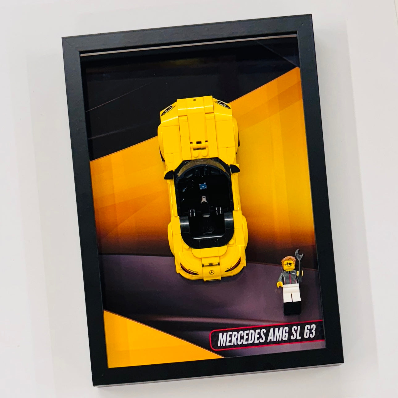 Display Wall Mount Frame for Lego ® Speed Champions Mercedes AMG SL63